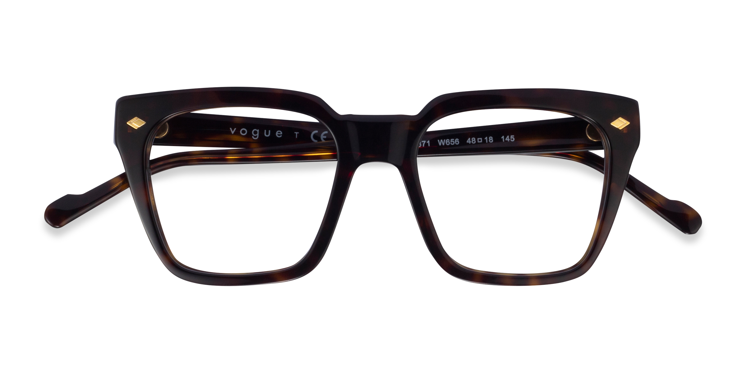 Écaille Noire Vogue Eyewear VO5371 -  Acétate Lunettes de vue