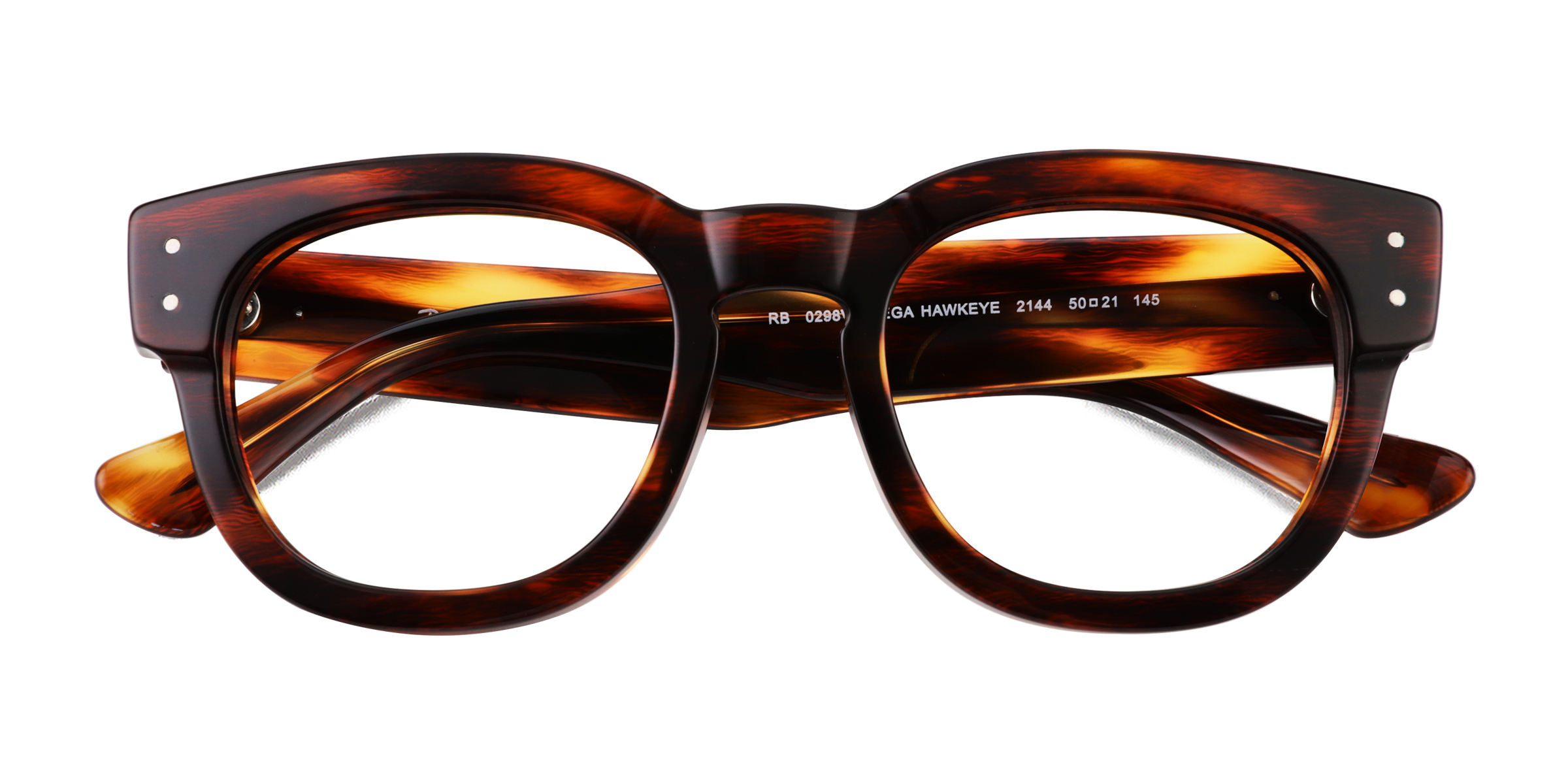 Striped Tortoise Ray-Ban RB0298V Mega Hawkeye -  Acétate Lunettes de vue