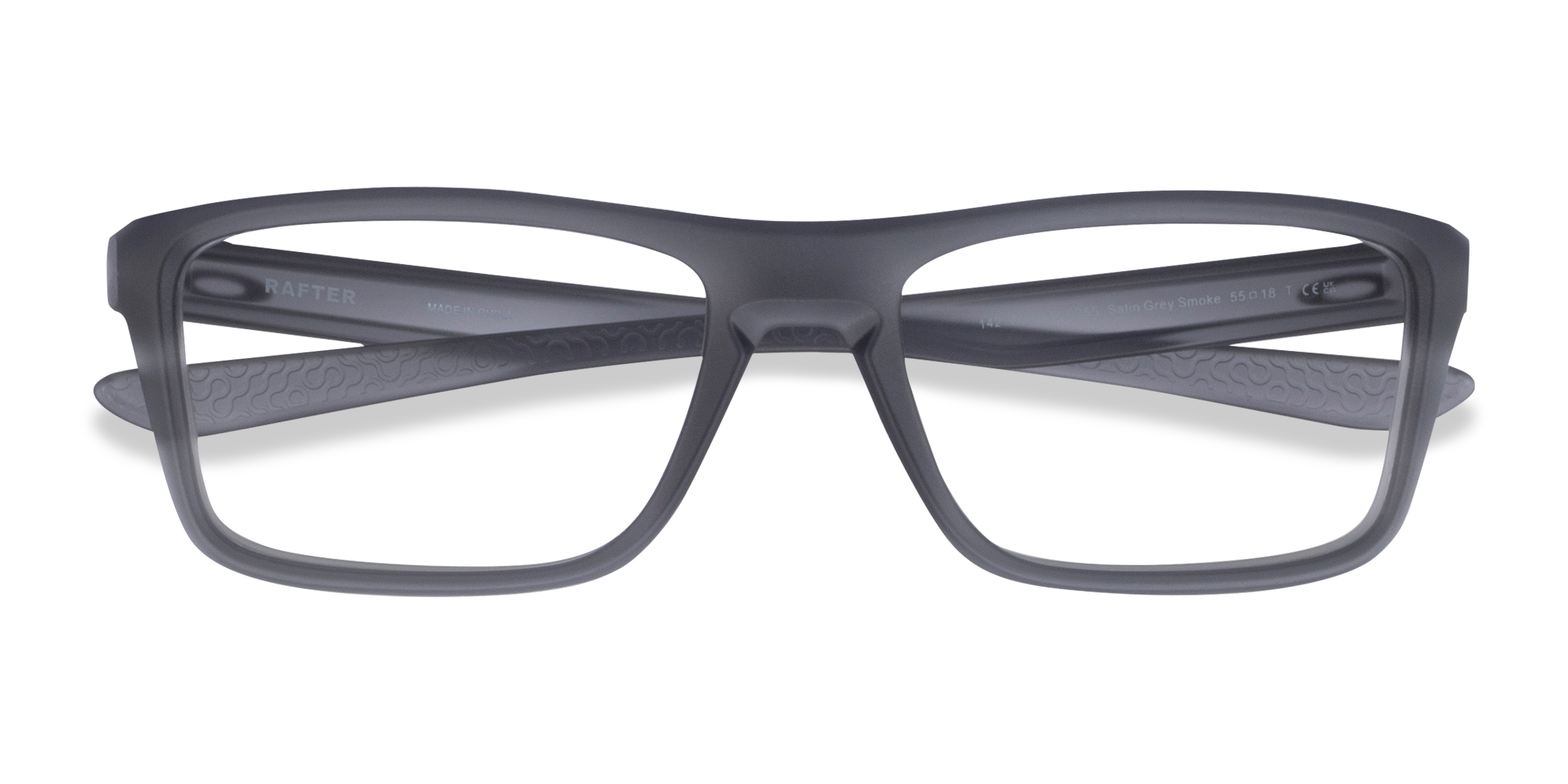Satin Gray Smoke Oakley Rafter -  Plastique Lunettes de vue