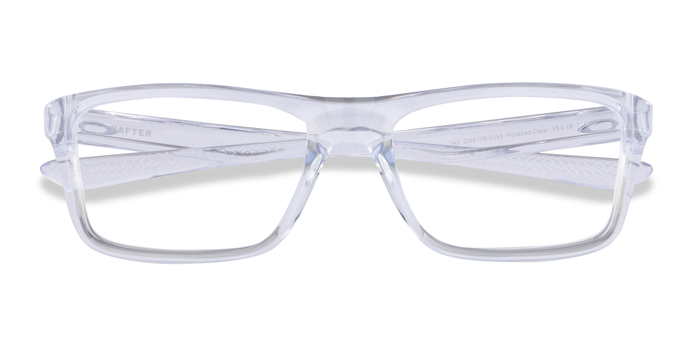 Polished Clear Oakley Rafter -  Plastic Eyeglasses