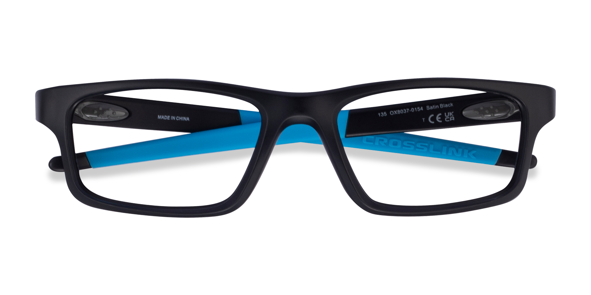 Satin Black Oakley Crosslink -  Plastic Eyeglasses