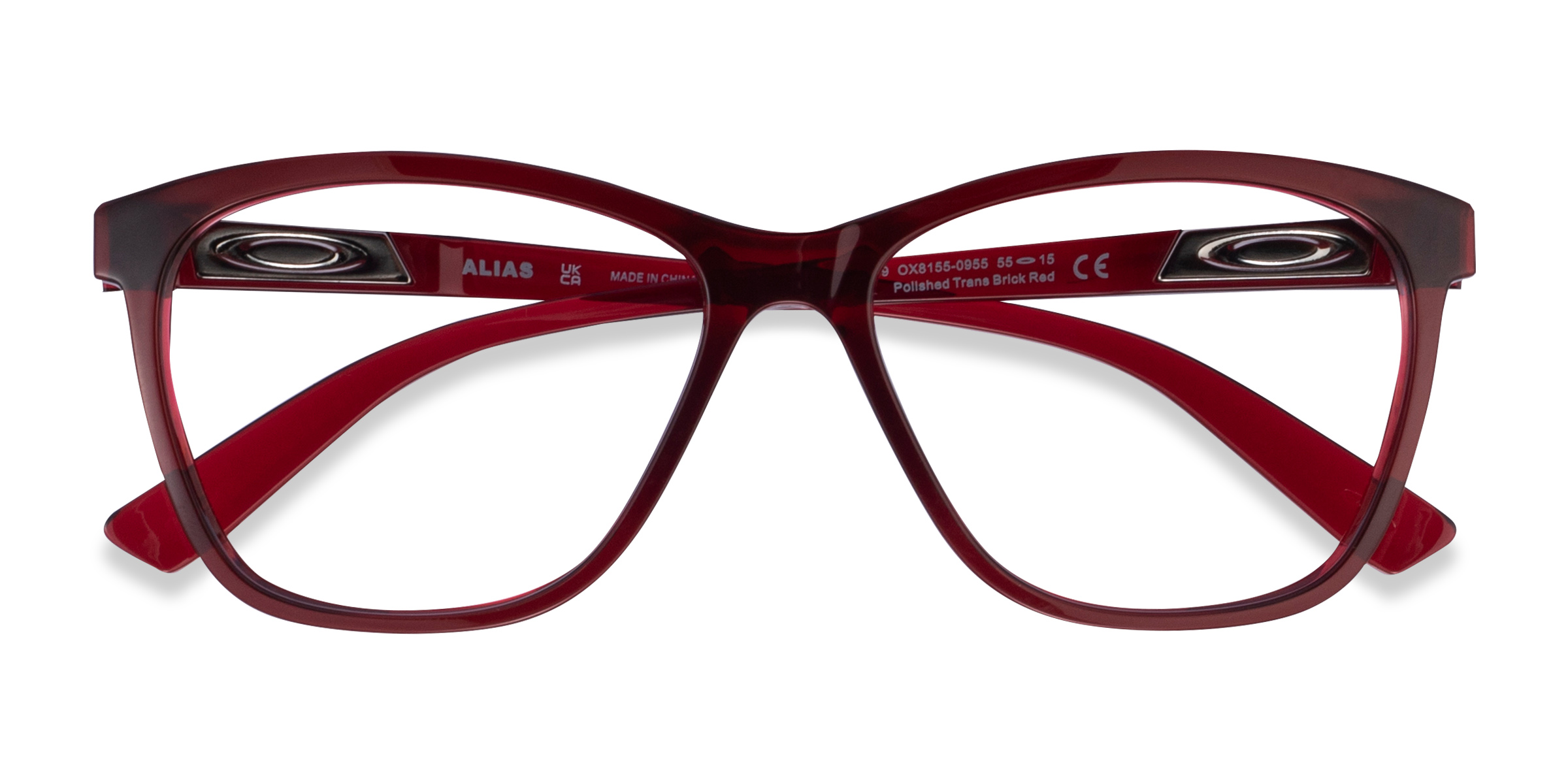 Clear Red Oakley Alias -  Plastique Lunettes de vue