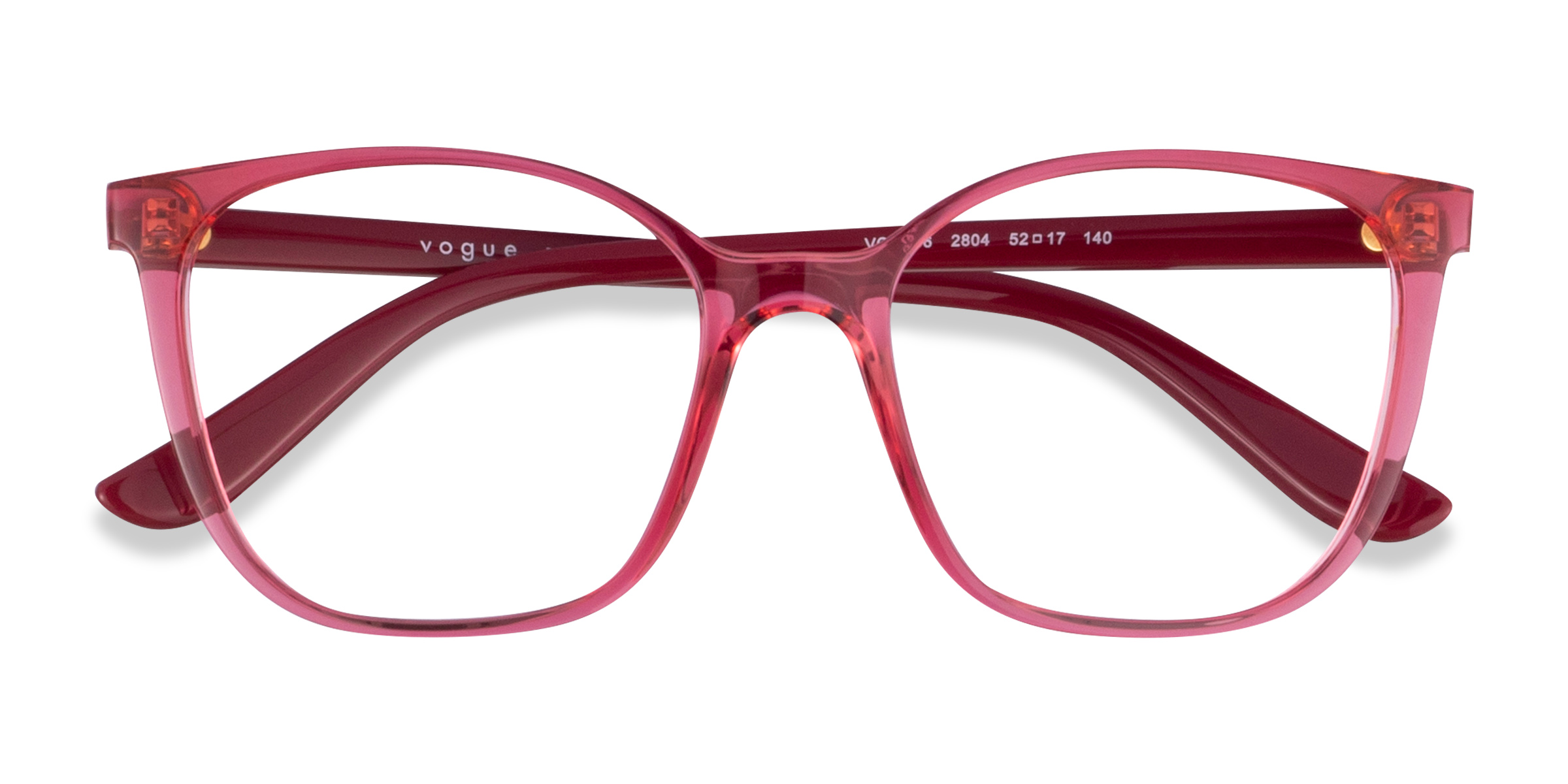 Transparent Pink Vogue Eyewear VO5356 -  Plastique Lunettes de vue