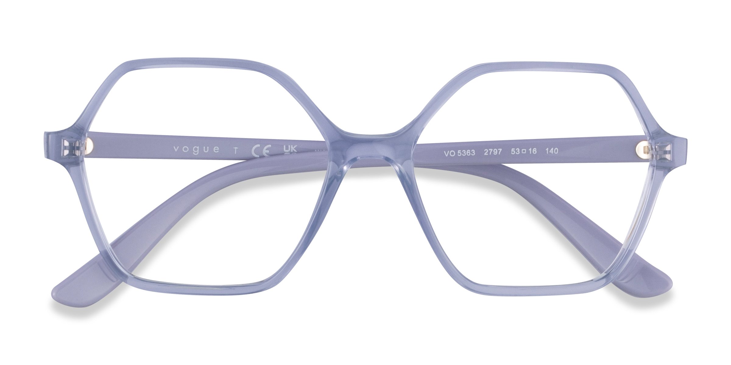 Transparent Purple Vogue Eyewear VO5363 -  Plastique Lunettes de vue