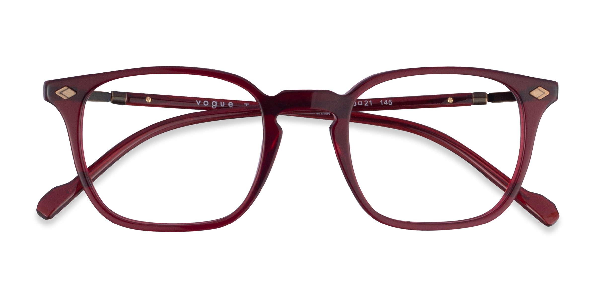 Transparent Red Vogue Eyewear VO5433 -  Acétate Lunettes de vue