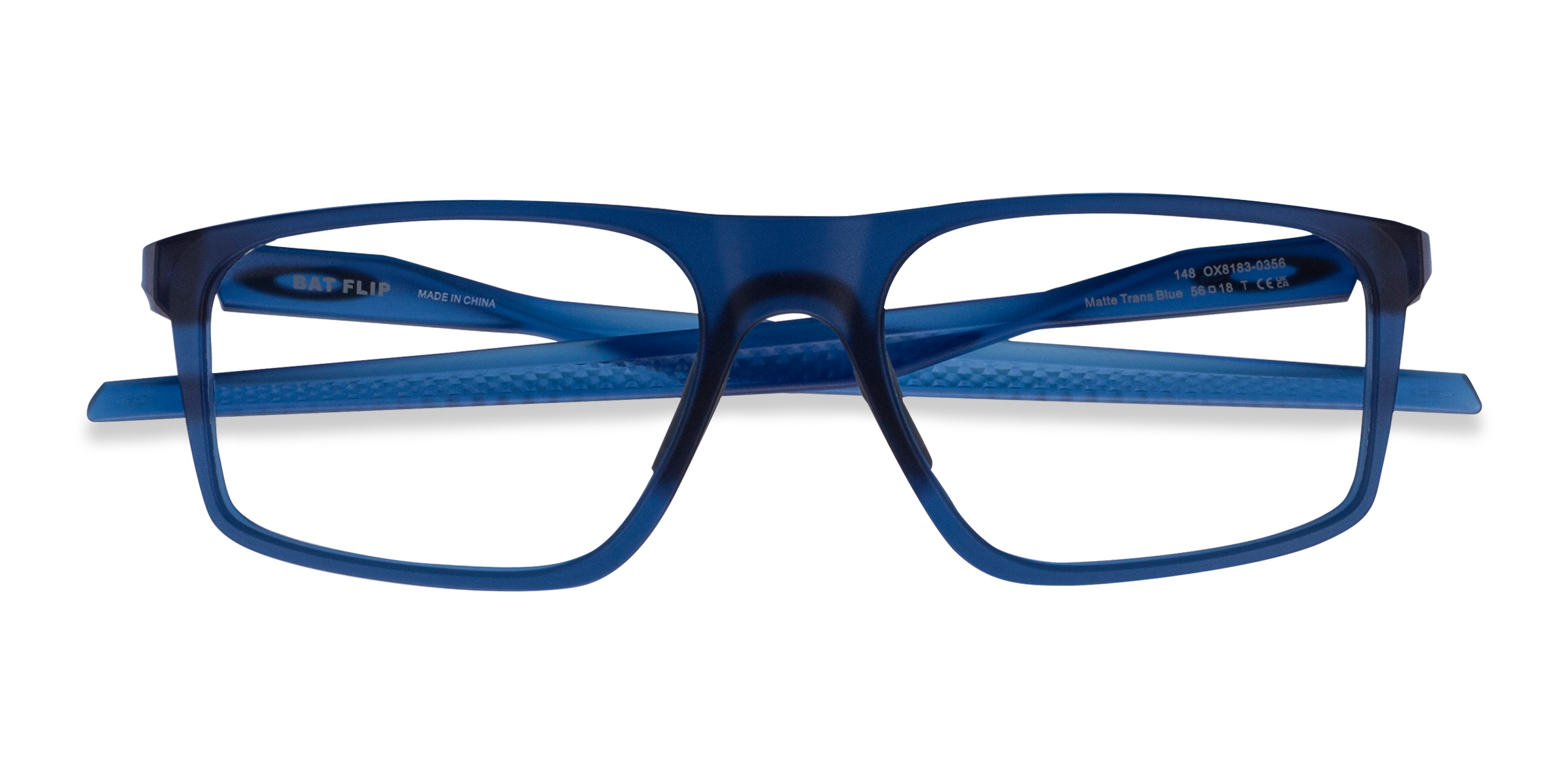 Blue Oakley Bat Flip -  Plastic Eyeglasses