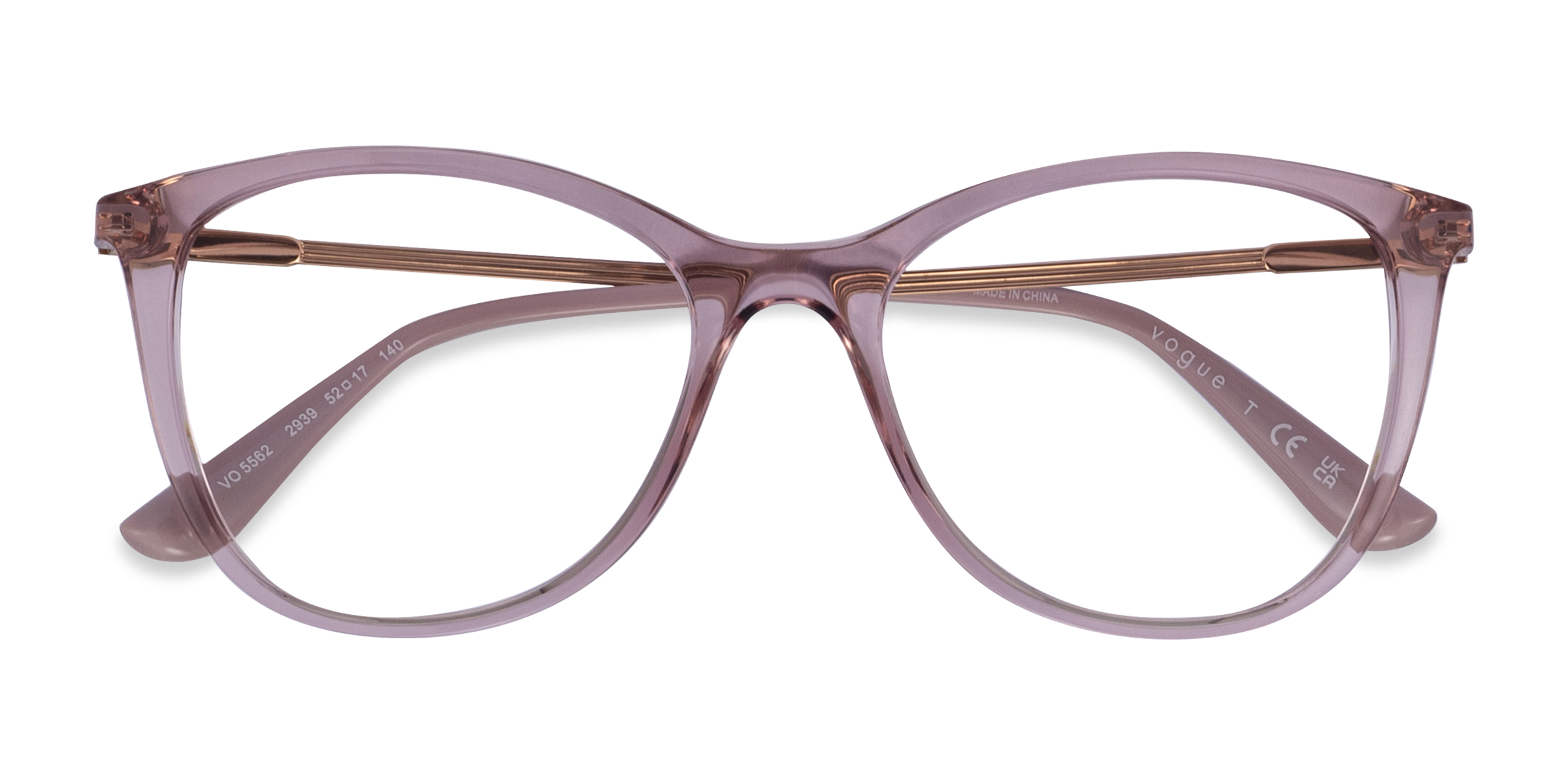 Clear Pink Vogue Eyewear VO5562 -  Plastic Eyeglasses