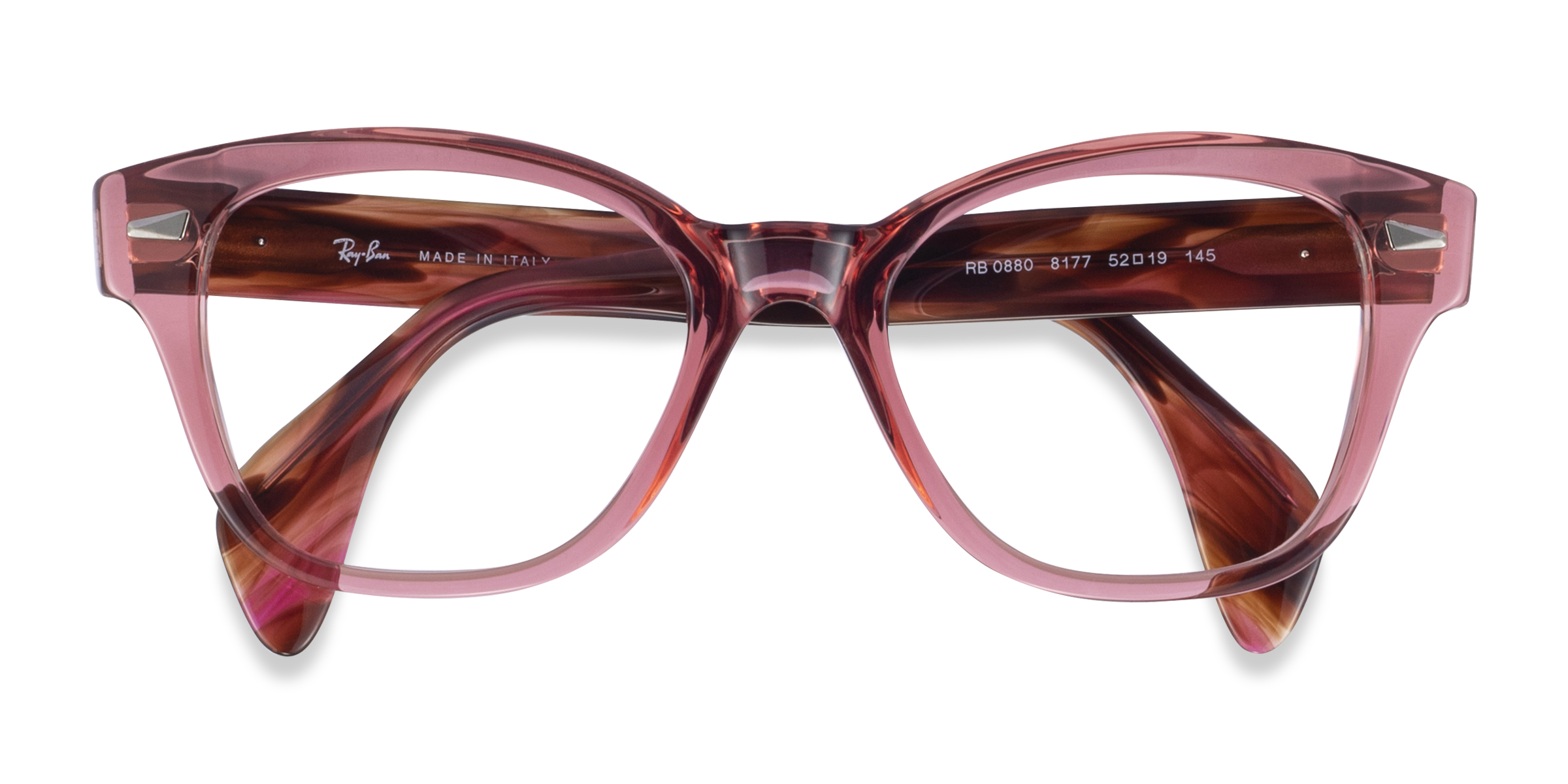 Clear Pink Ray-Ban RB0880 -  Acetate Eyeglasses