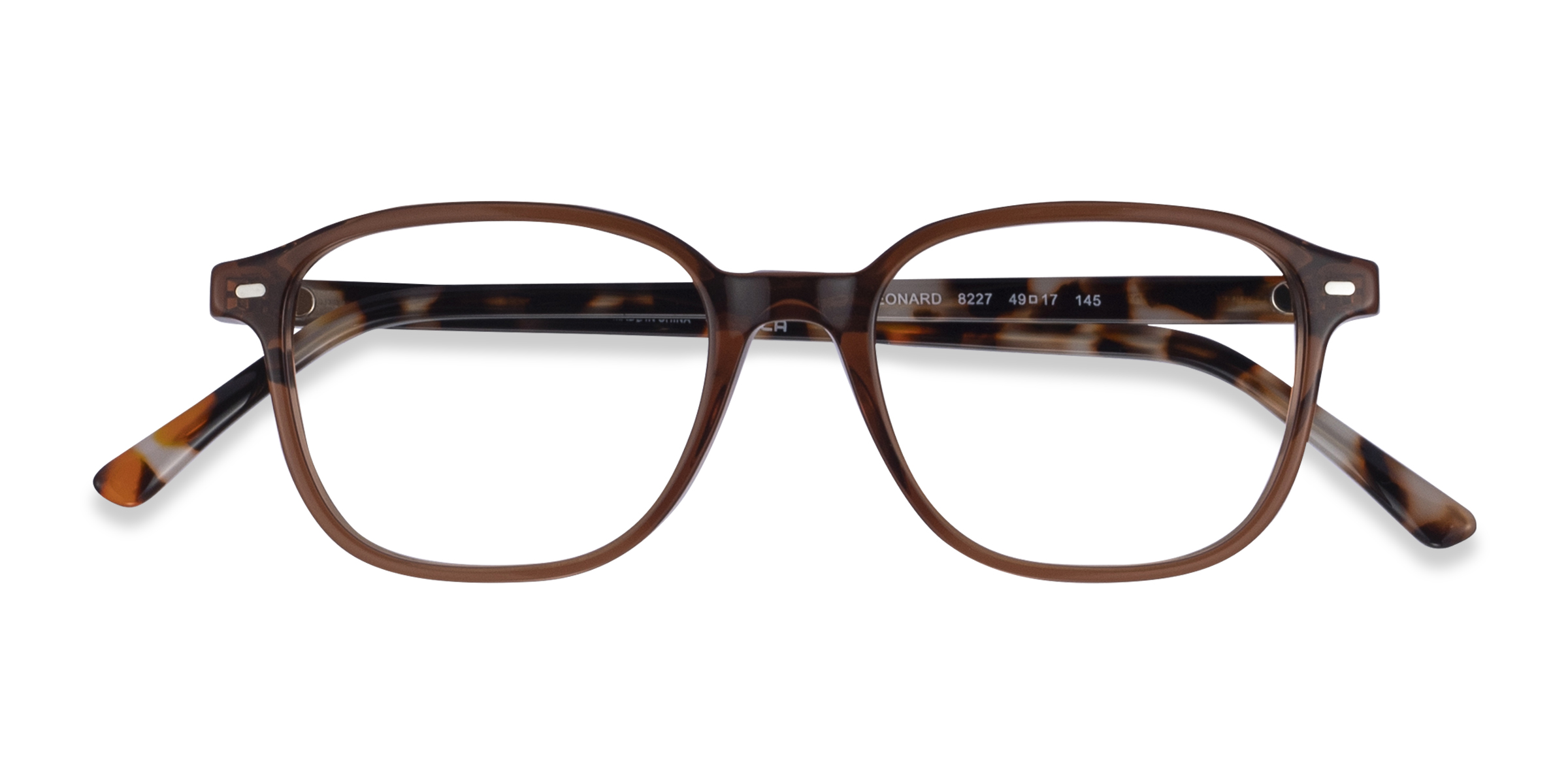 Clear Brown Ray-Ban RB5393 Leonard -  Acétate Lunettes de vue