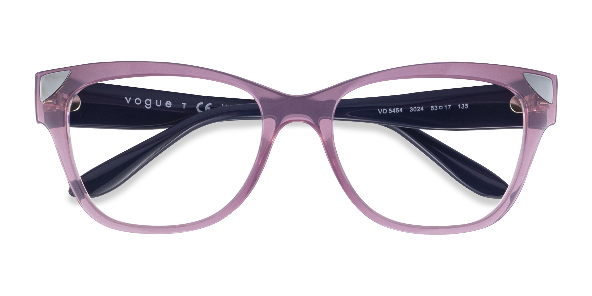 Clear Pink Vogue Eyewear VO5454 -  Plastic Eyeglasses