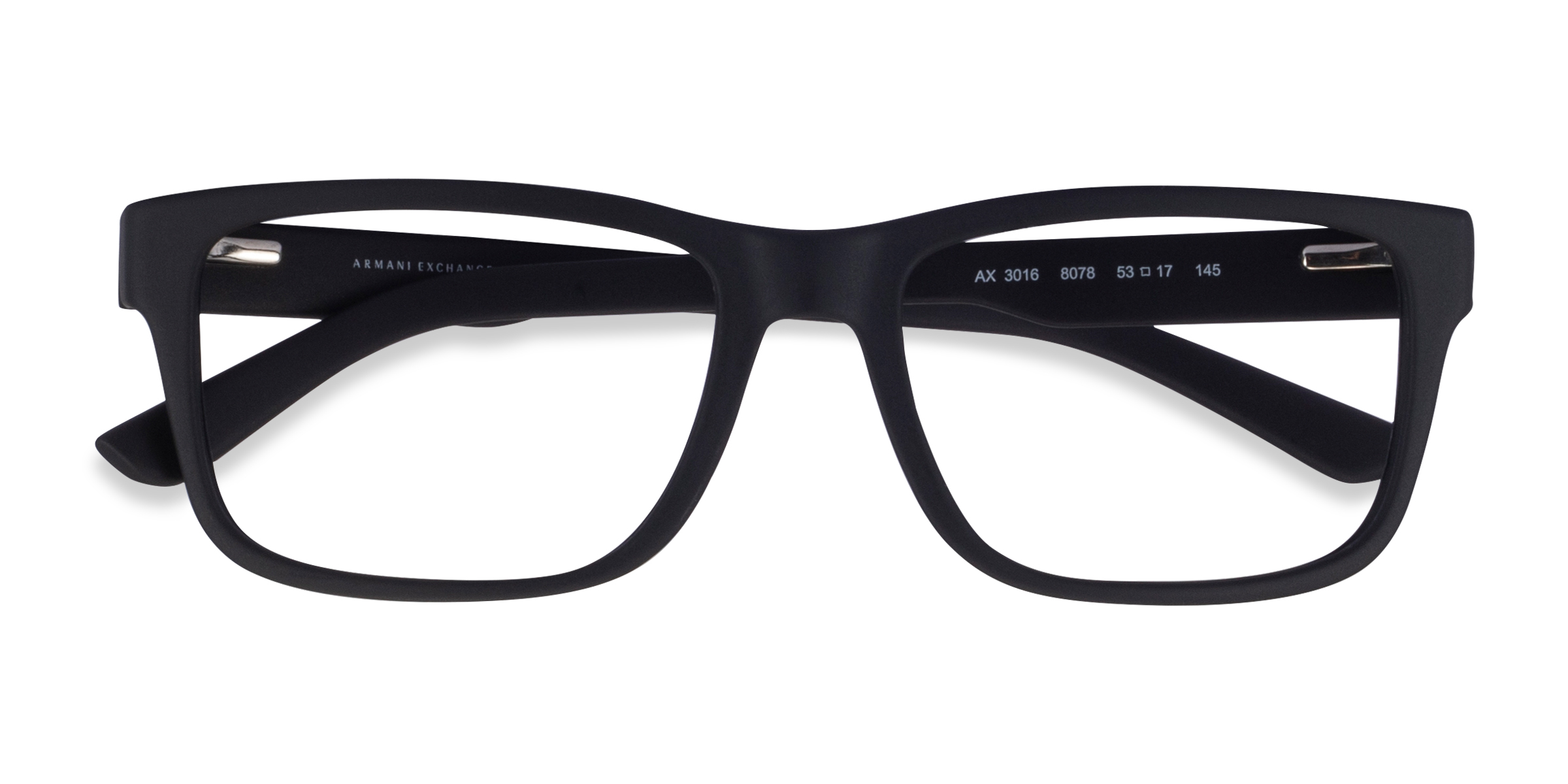Matte Black Armani Exchange AX3016 -  Plastique Lunettes de vue