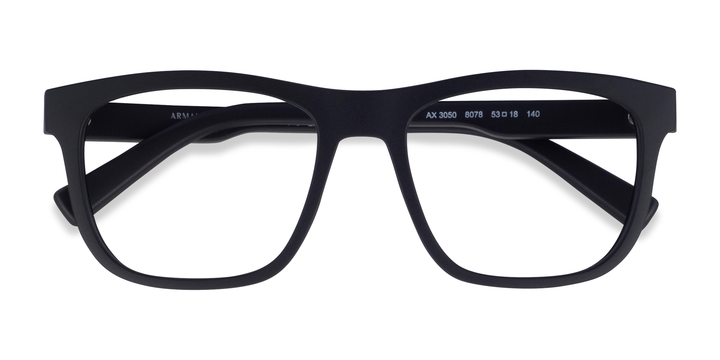 Matte Black Armani Exchange AX3050 - Plastique Lunettes de vue