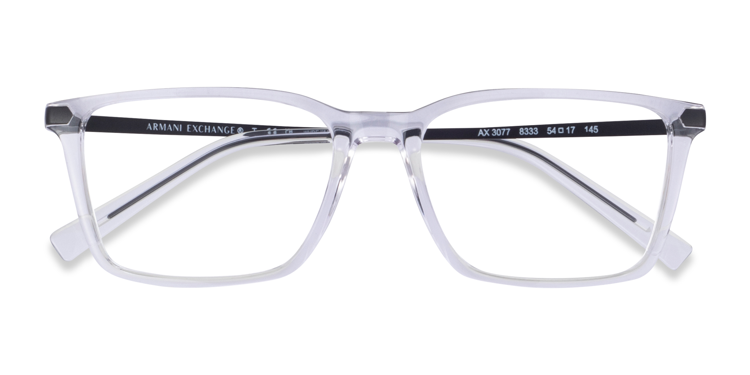 Crystal Clear Armani Exchange AX3077 -  Metal Eyeglasses