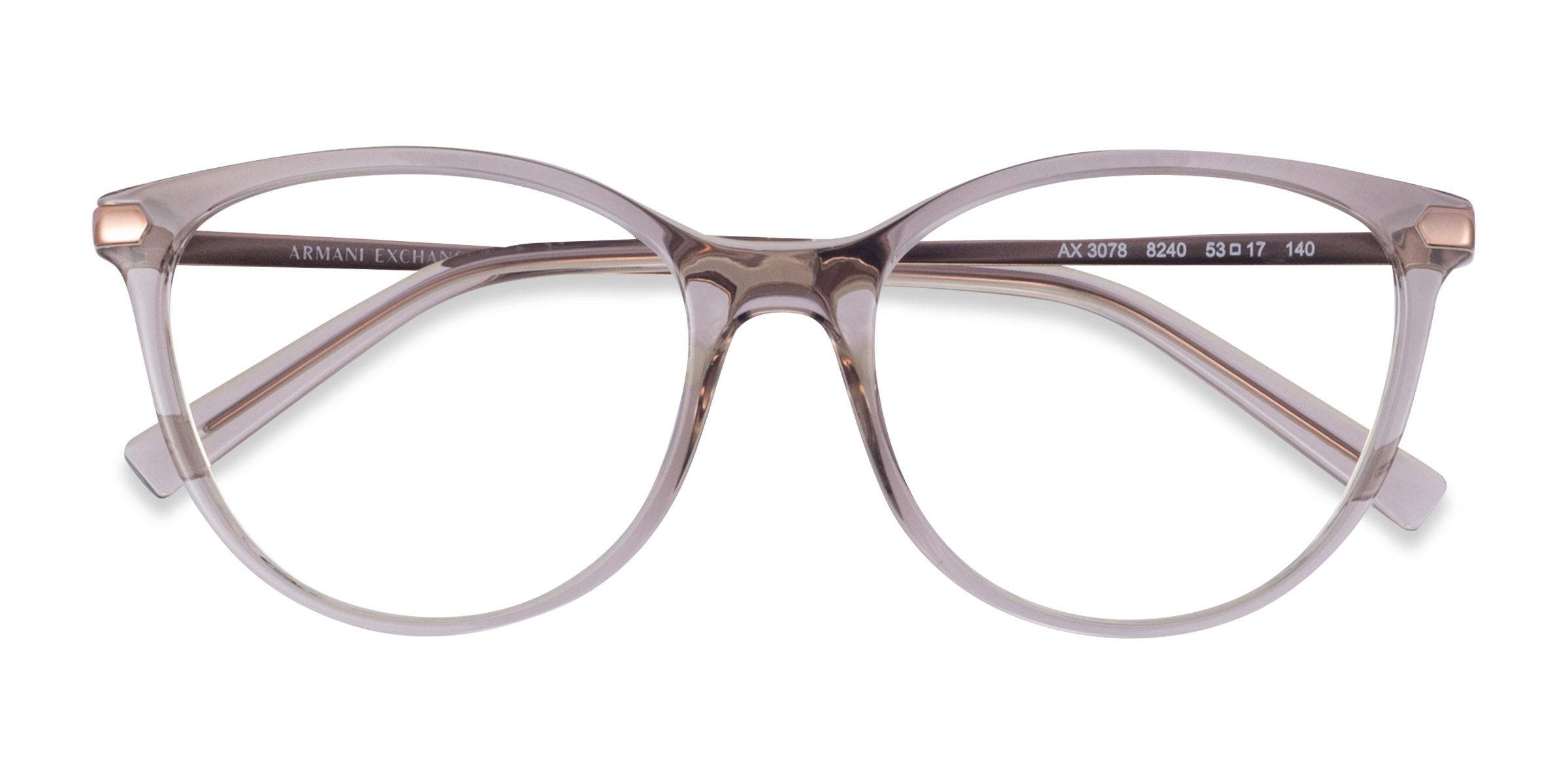 Clear Gray Armani Exchange AX3078 -  Plastique Lunettes de vue