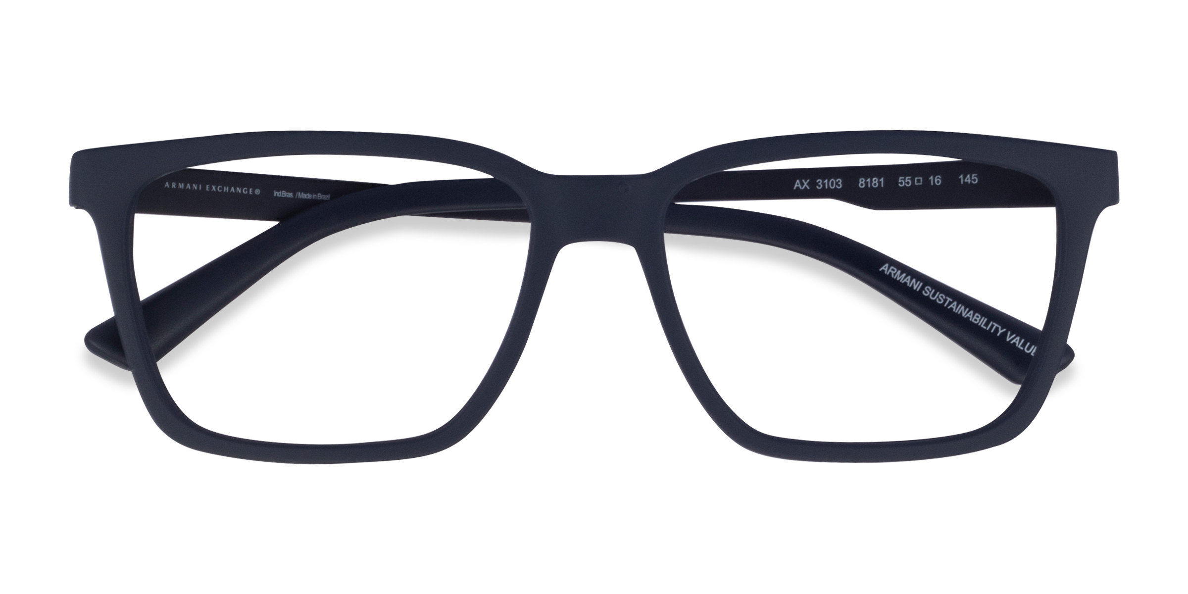 Matte Navy Armani Exchange AX3103 -  Eco-friendly Eyeglasses