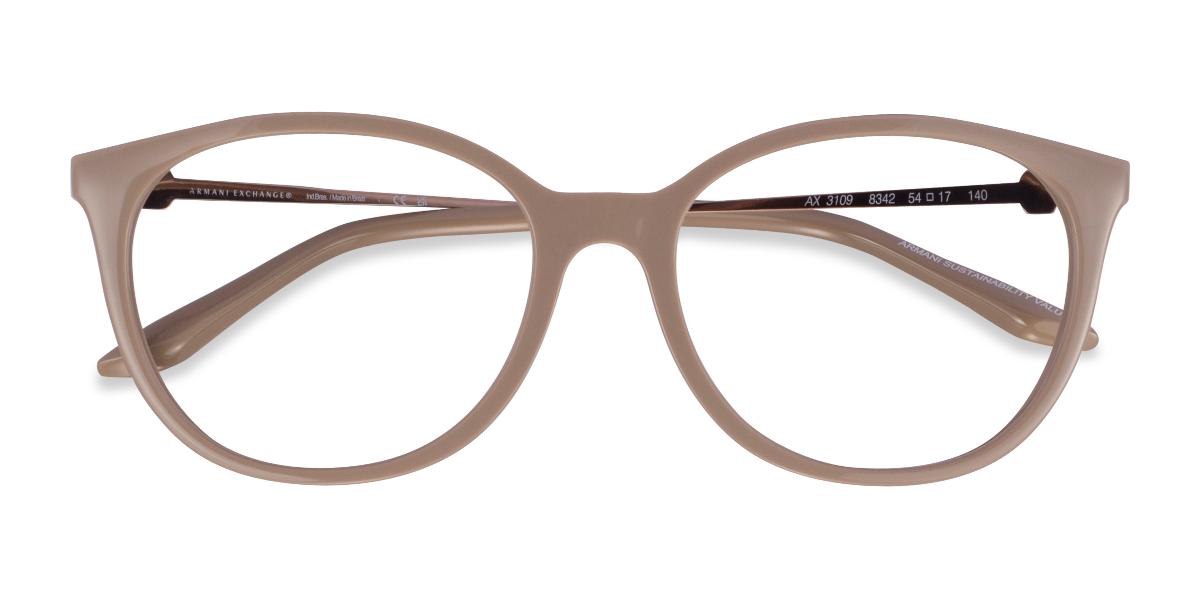 Matte Brown Armani Exchange AX3109 -  Eco-friendly Eyeglasses