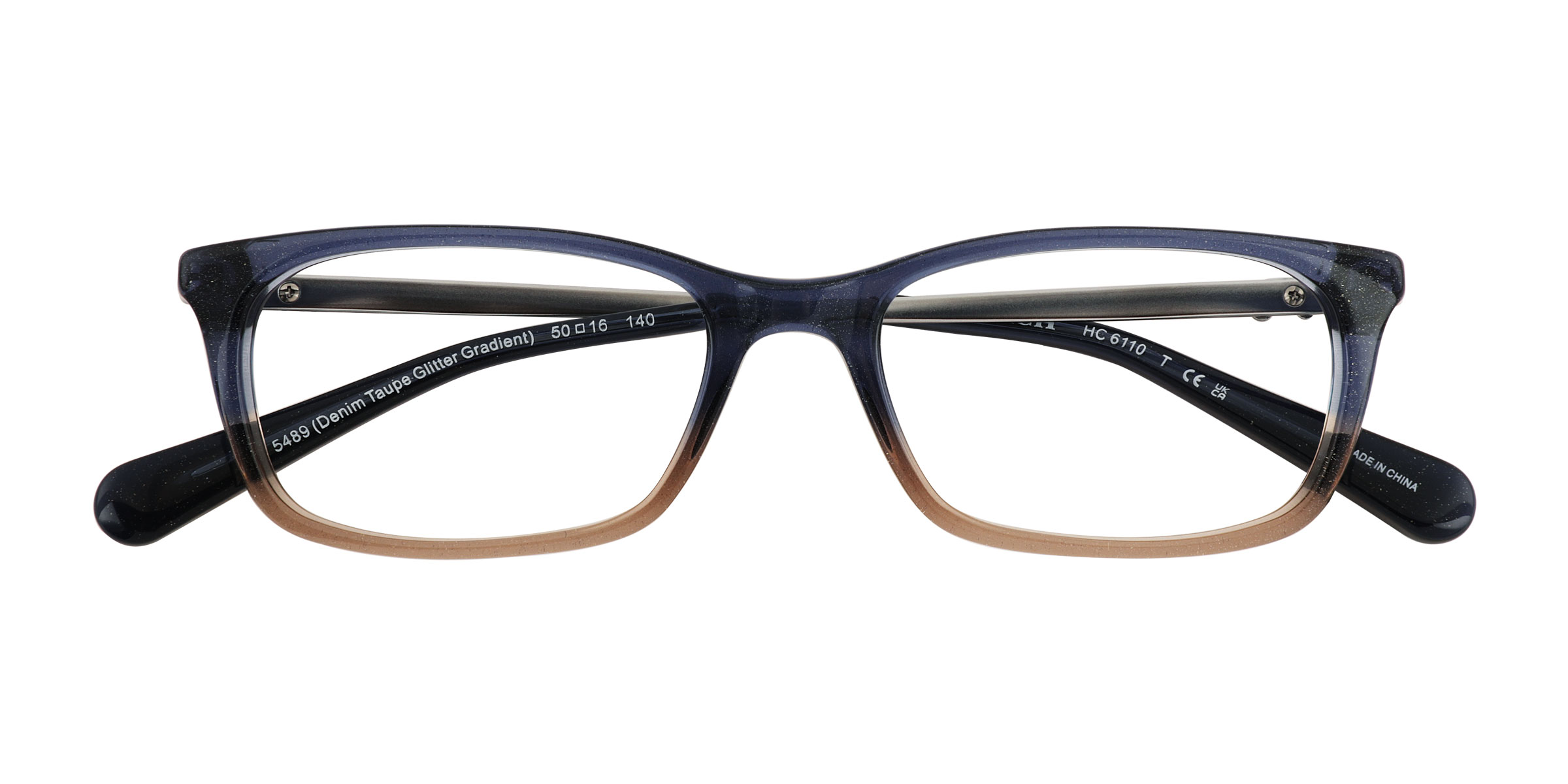 Blue Brown Gradient Coach HC6110 -  Acetate Eyeglasses