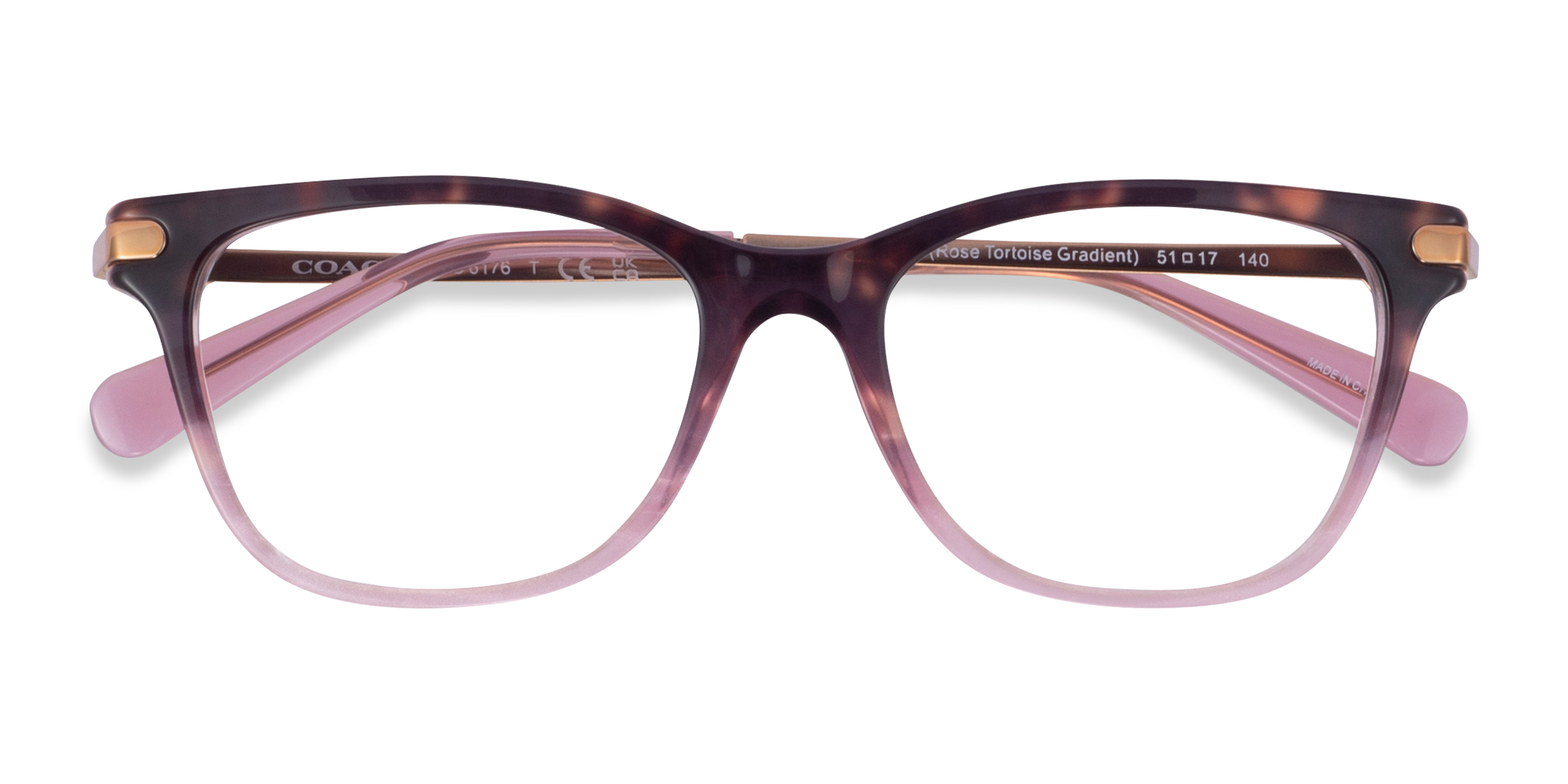 Rose Tortoise Gradient Coach HC6176 -  Acetate Eyeglasses