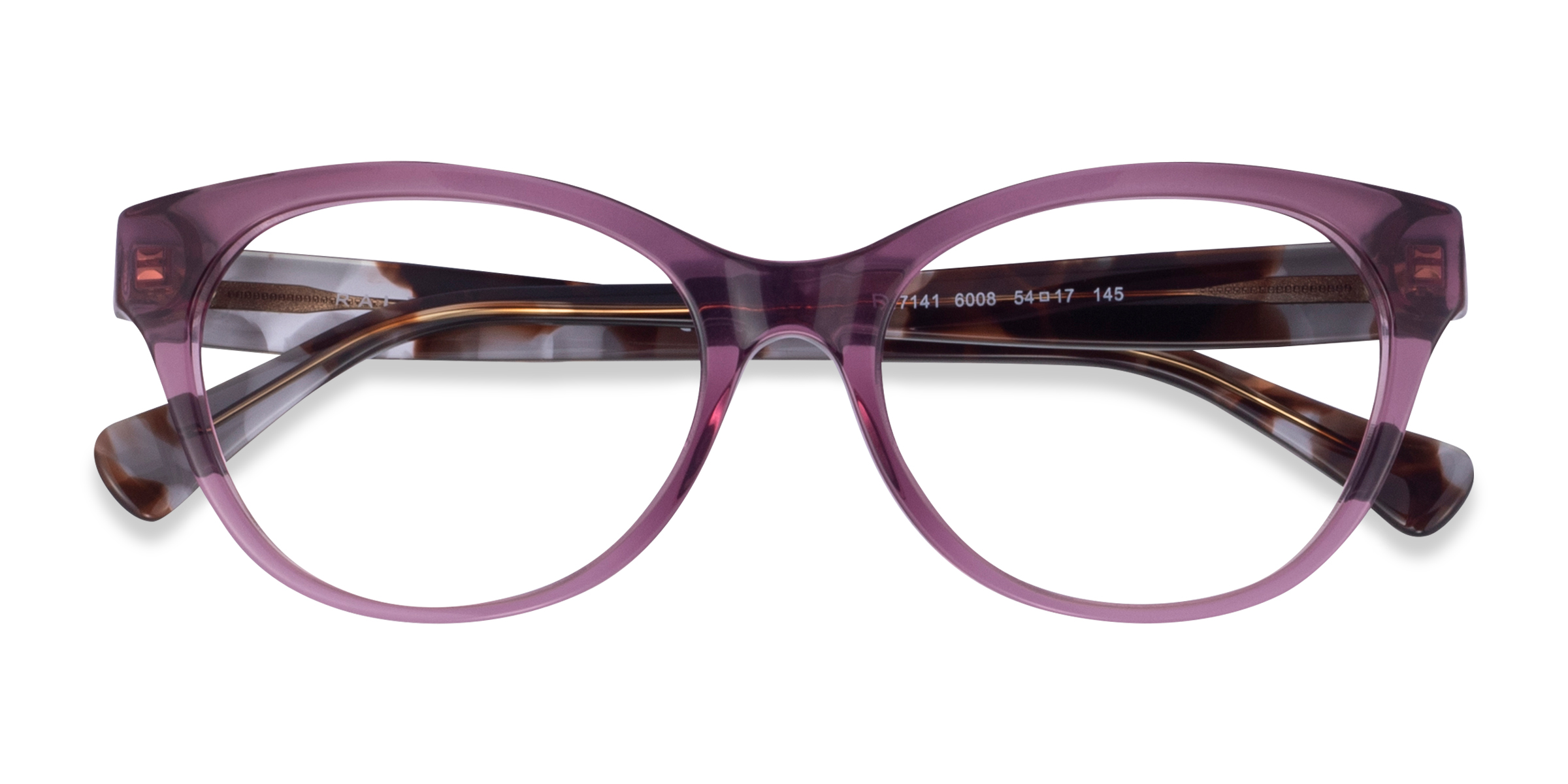 Shiny Transparent Purple Ralph RA7141 - Acétate Lunettes de vue