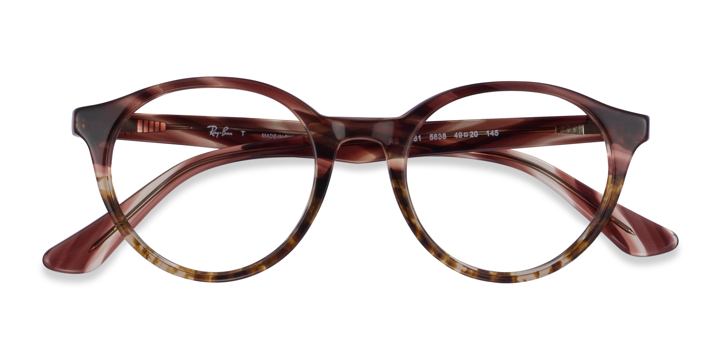 Striped Tortoise Ray-Ban RB5361 -  Acetate Eyeglasses
