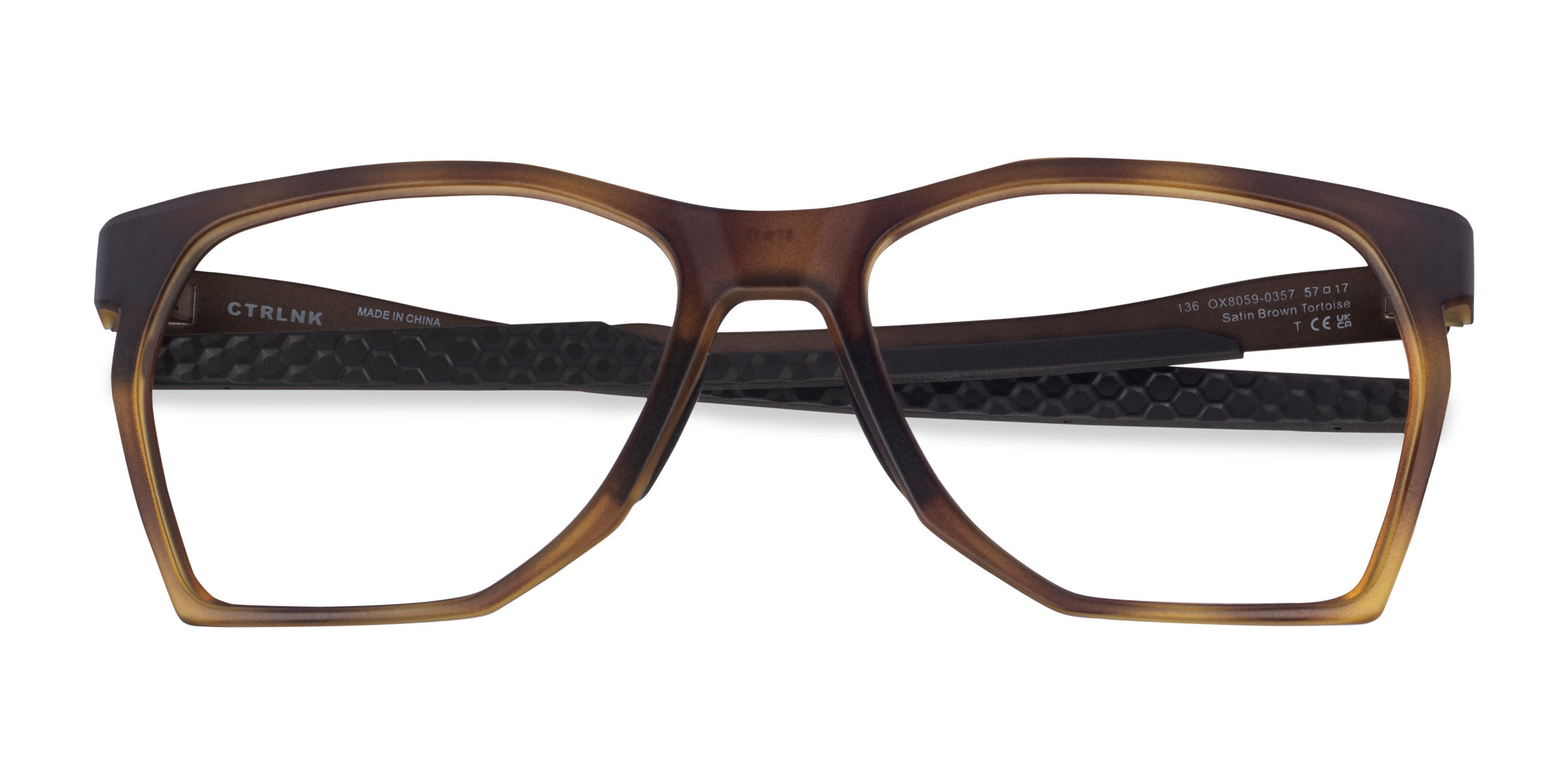 Brown Tortoise Oakley Ctrlnk -  Plastic Eyeglasses