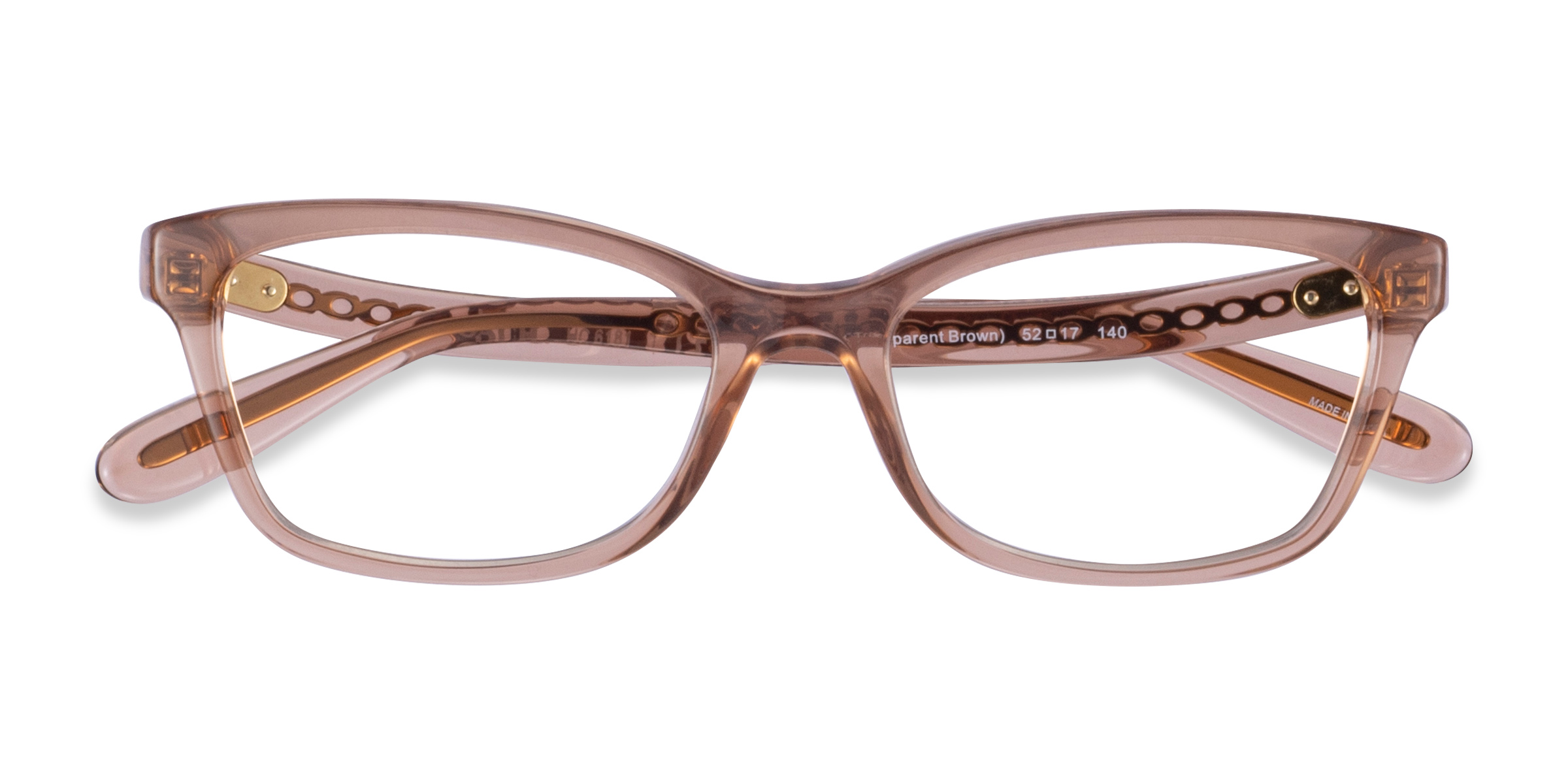 Transparent Brown Coach HC6181 -  Acetate Eyeglasses