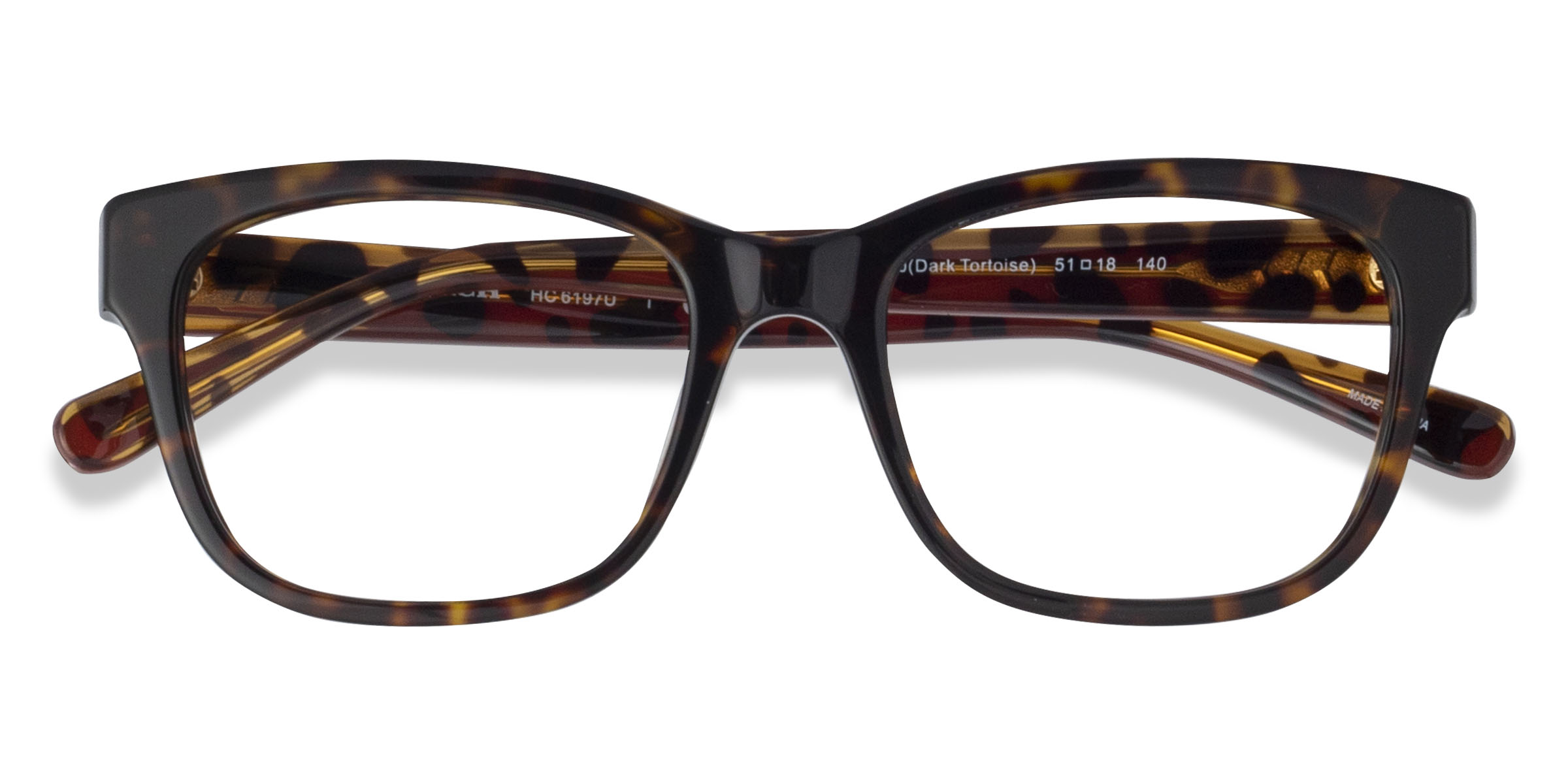 Dark Tortoise Coach HC6197U -  Acetate Eyeglasses