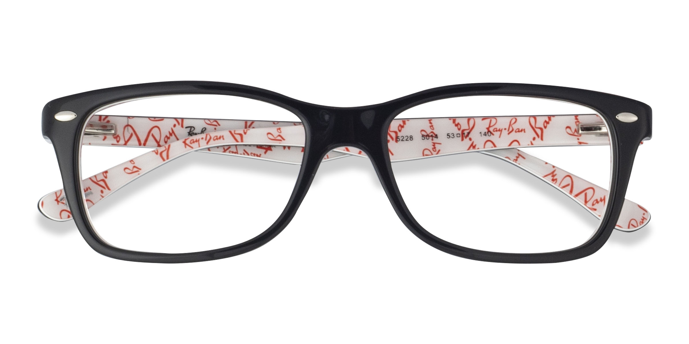 Black Floral Ray-Ban RB5228 -  Acétate Lunettes de vue