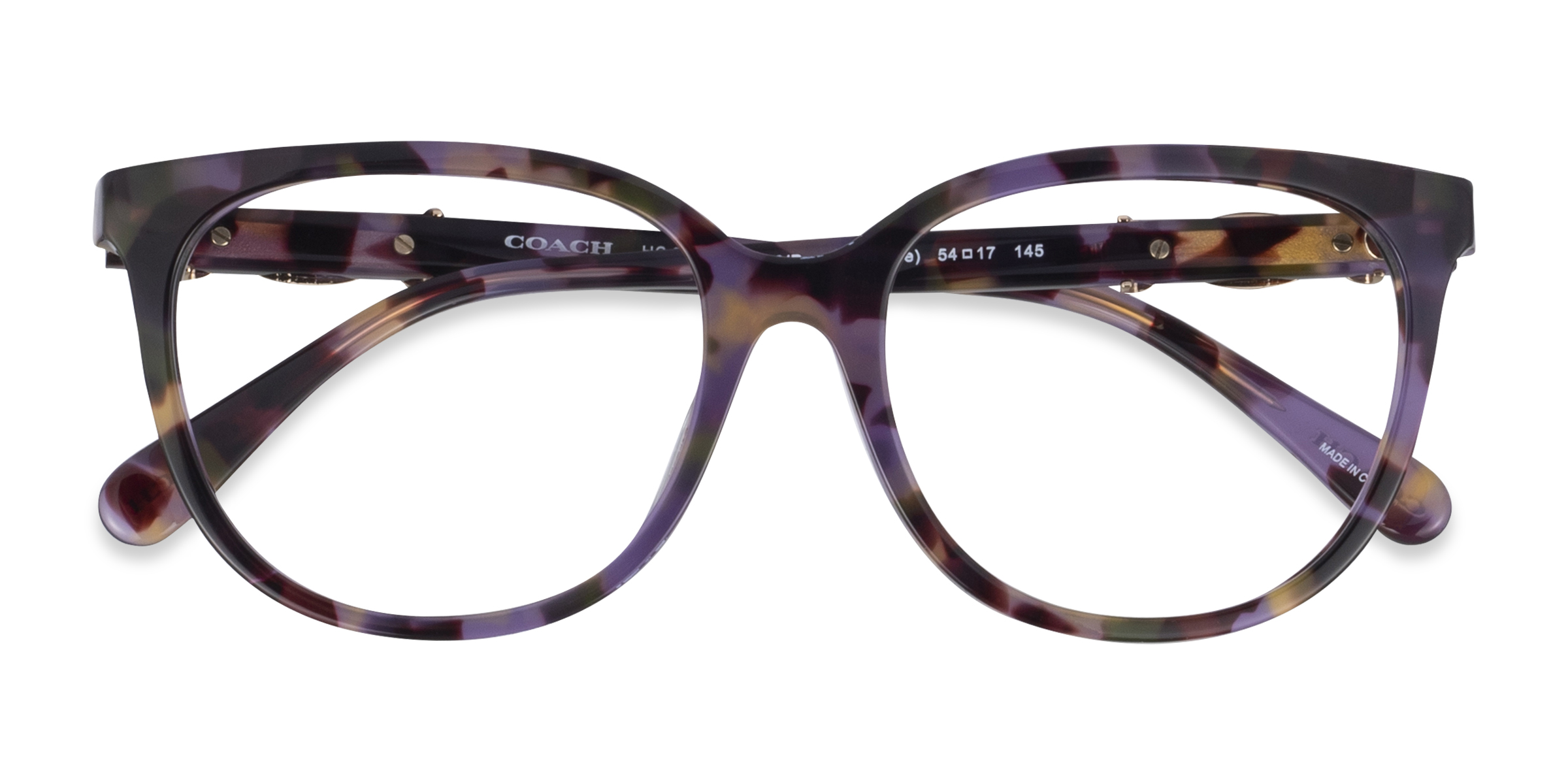 Purple Tortoise Coach HC6260U -  Acétate Lunettes de vue