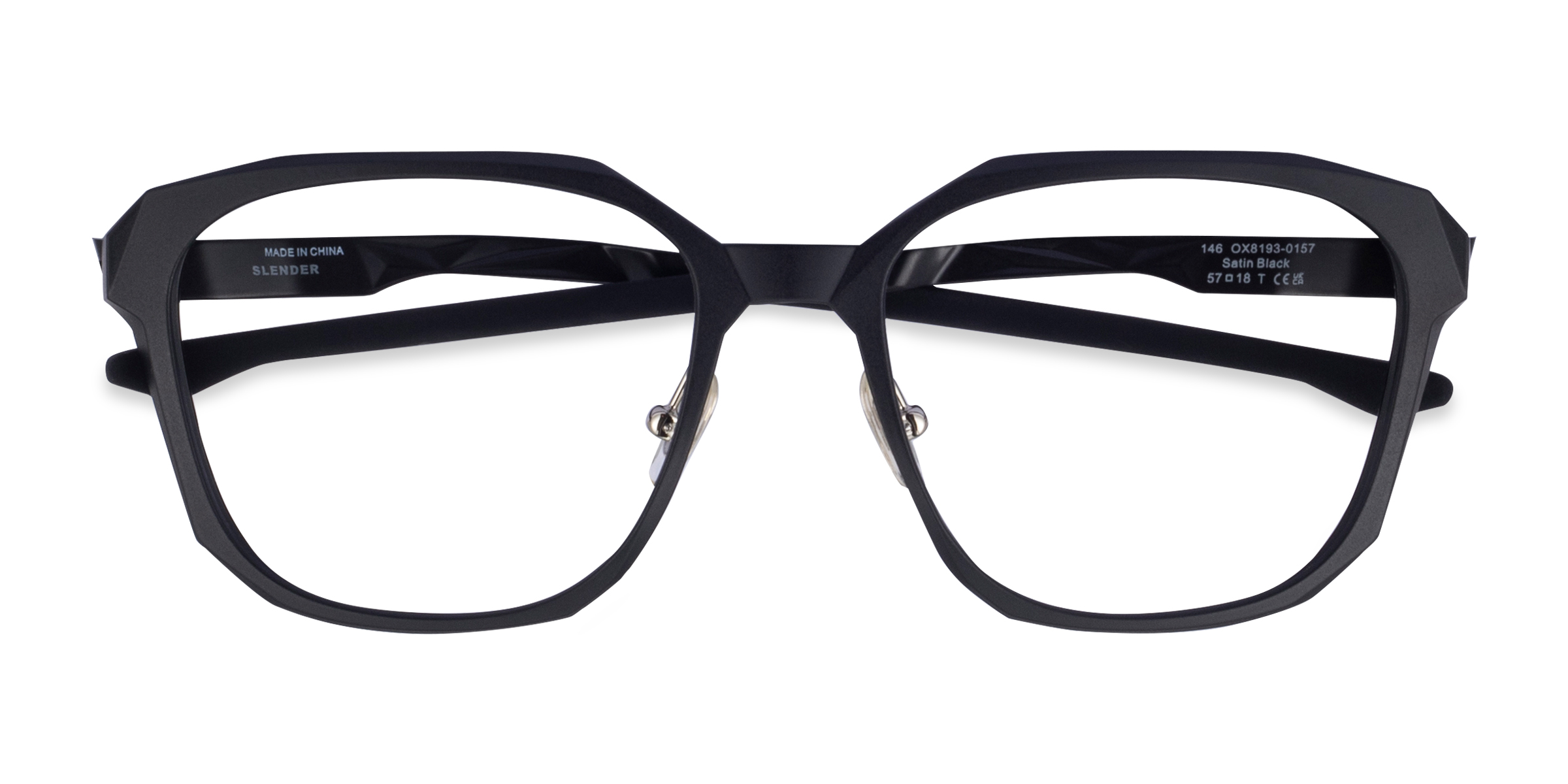 Satin Black Oakley Slender -  Plastique Lunettes de vue