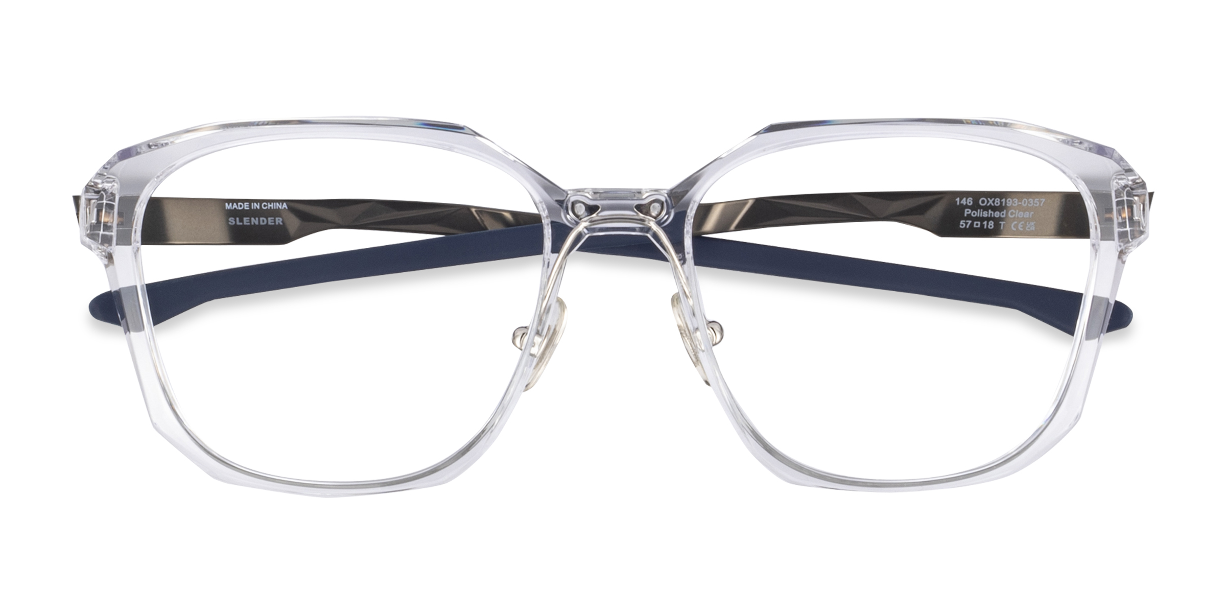 Polished Clear Oakley Slender -  Plastique Lunettes de vue