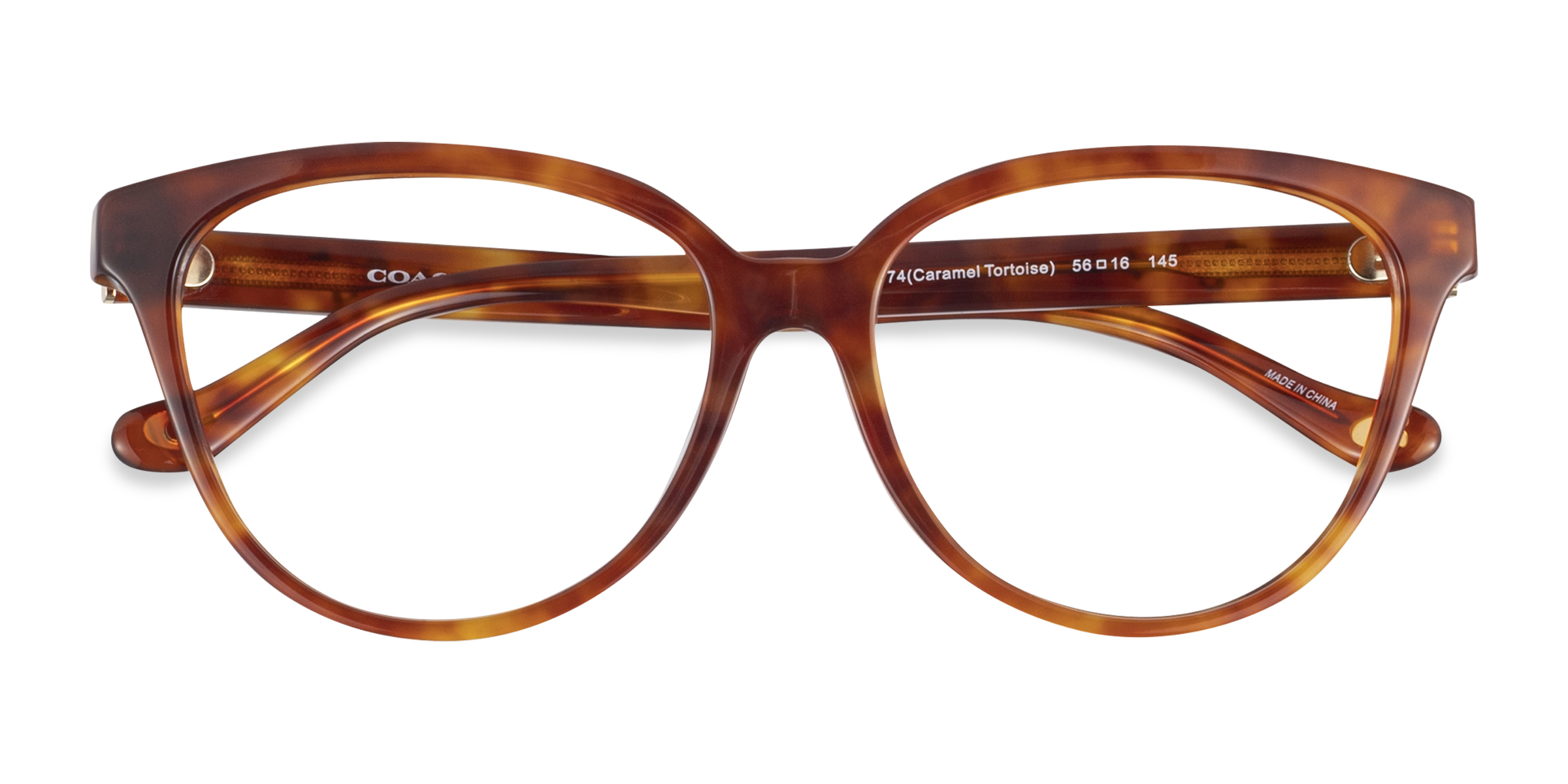 Caramel Tortoise Coach HC6234F -  Acetate Eyeglasses