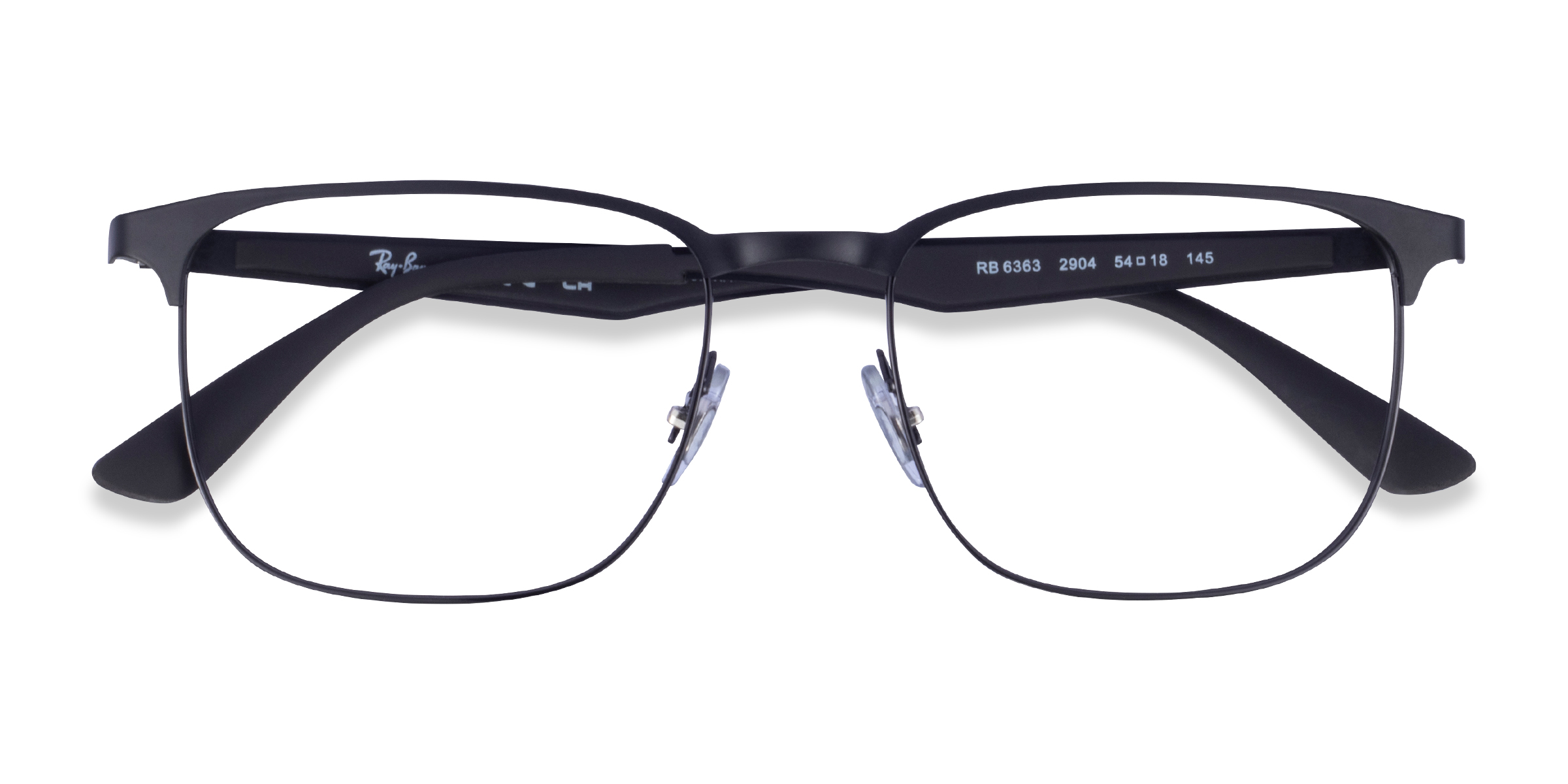 Matte Black Ray-Ban RB6363 -  Metal Eyeglasses