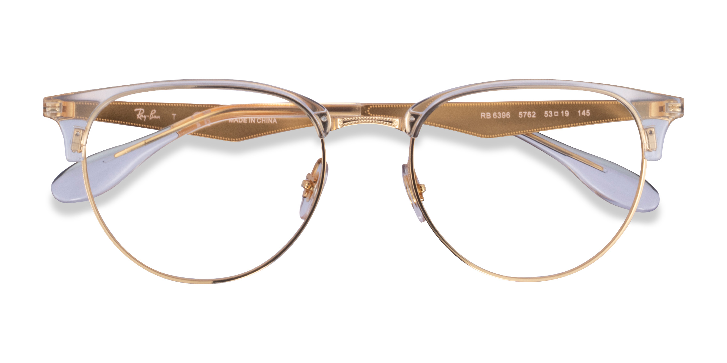Clear Gold Ray-Ban RB6396 -  Metal Eyeglasses