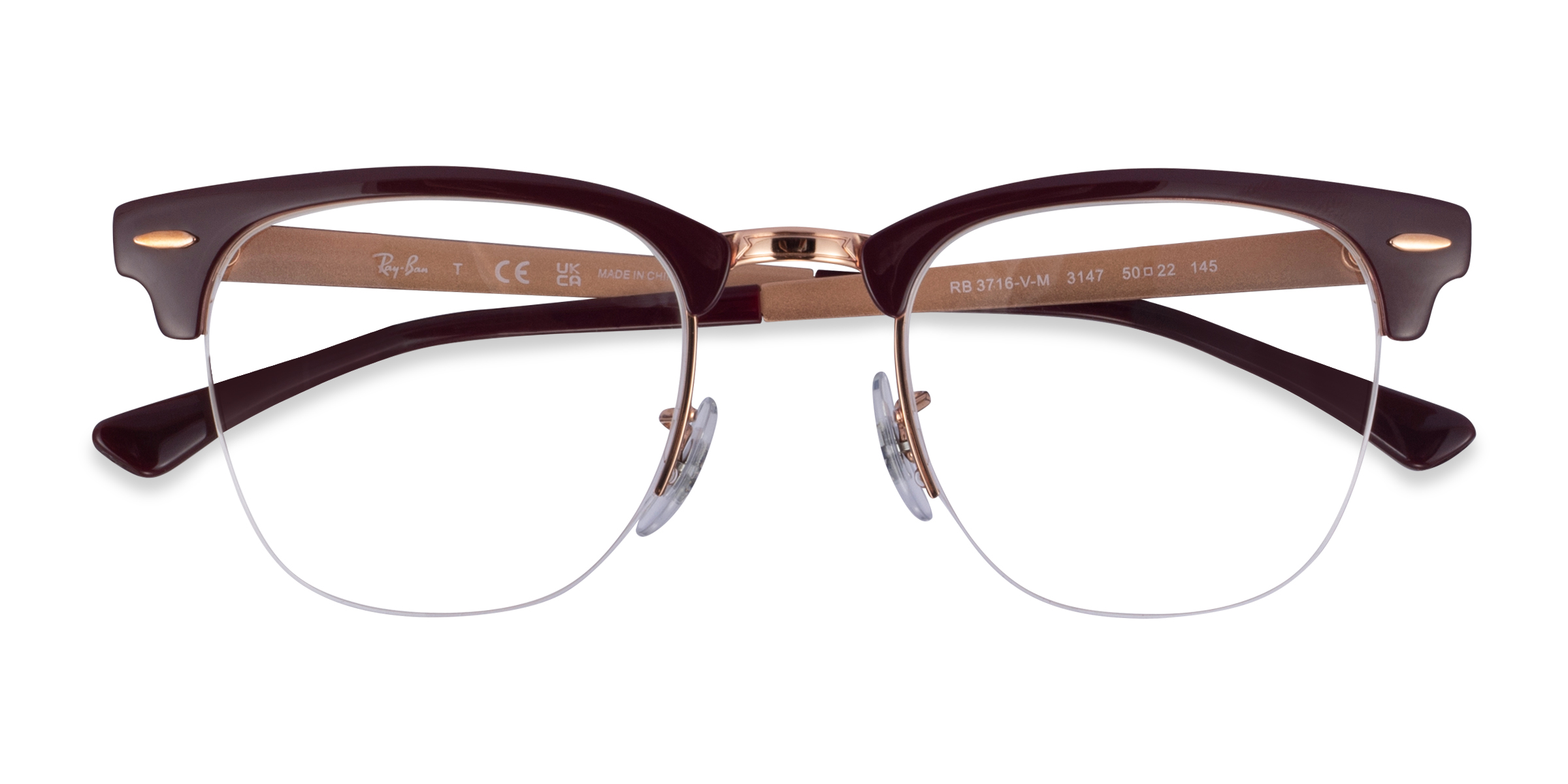 Dark Purple  Ray-Ban RB3716VM -  Metal Eyeglasses