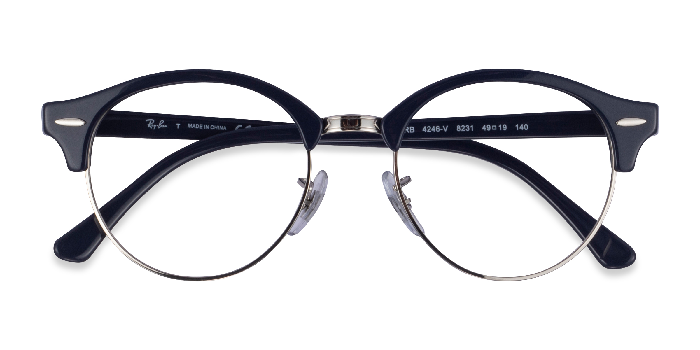 Navy Silver Ray-Ban RB4246V -  Acetate Eyeglasses