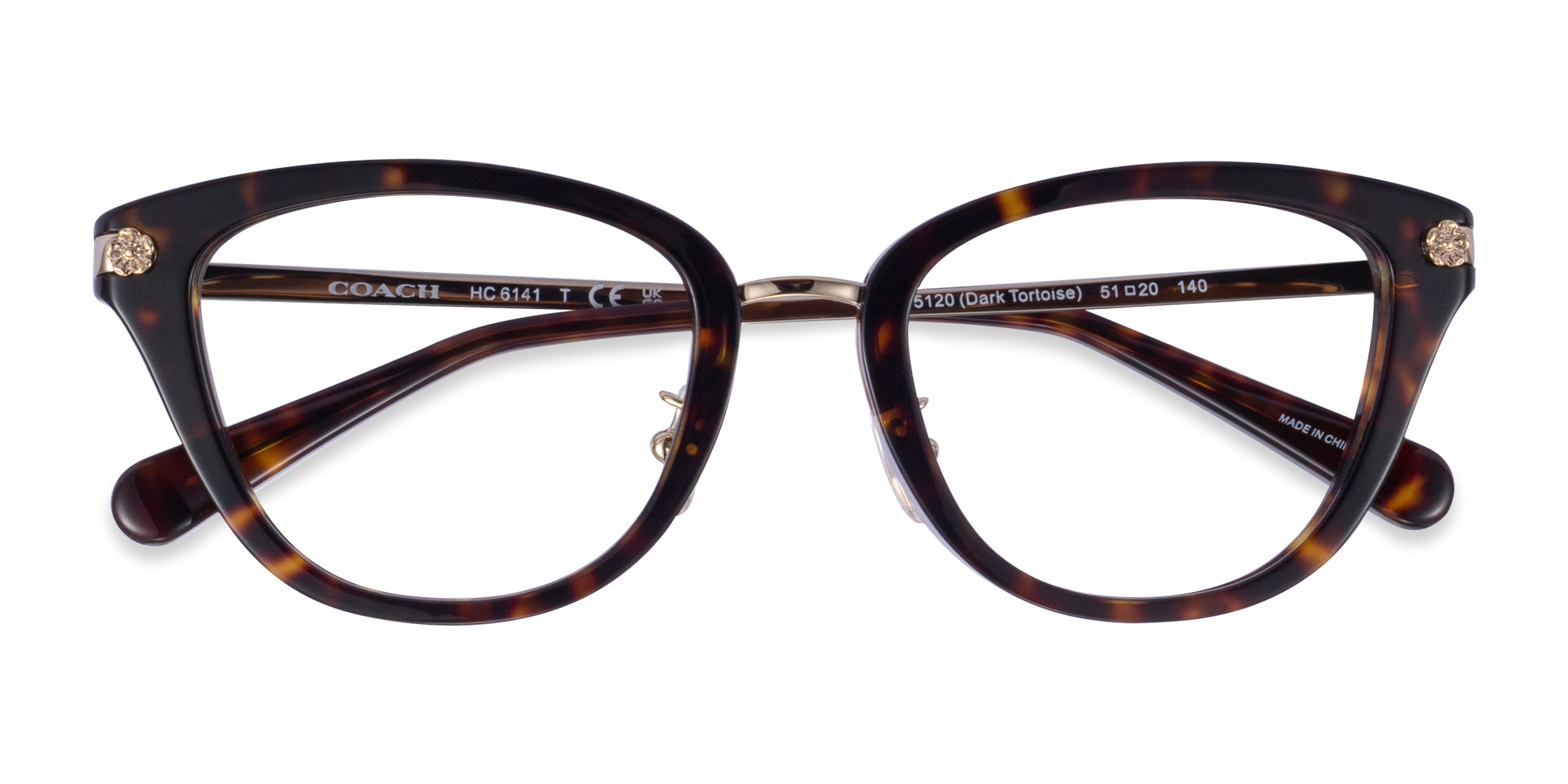 Dark Tortoise Coach HC6141 -  Acetate Eyeglasses