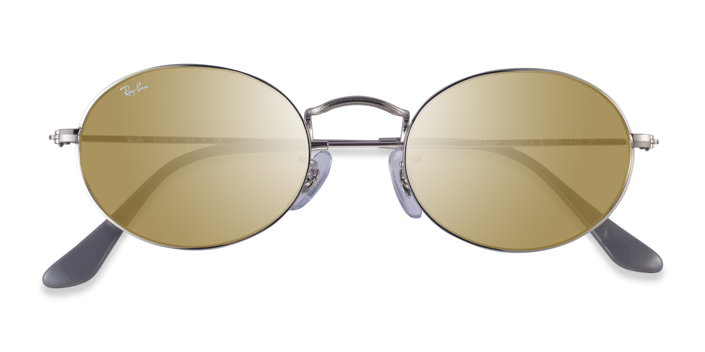 Argenté Ray-Ban RB3547 -  Métal Lunettes de soleil