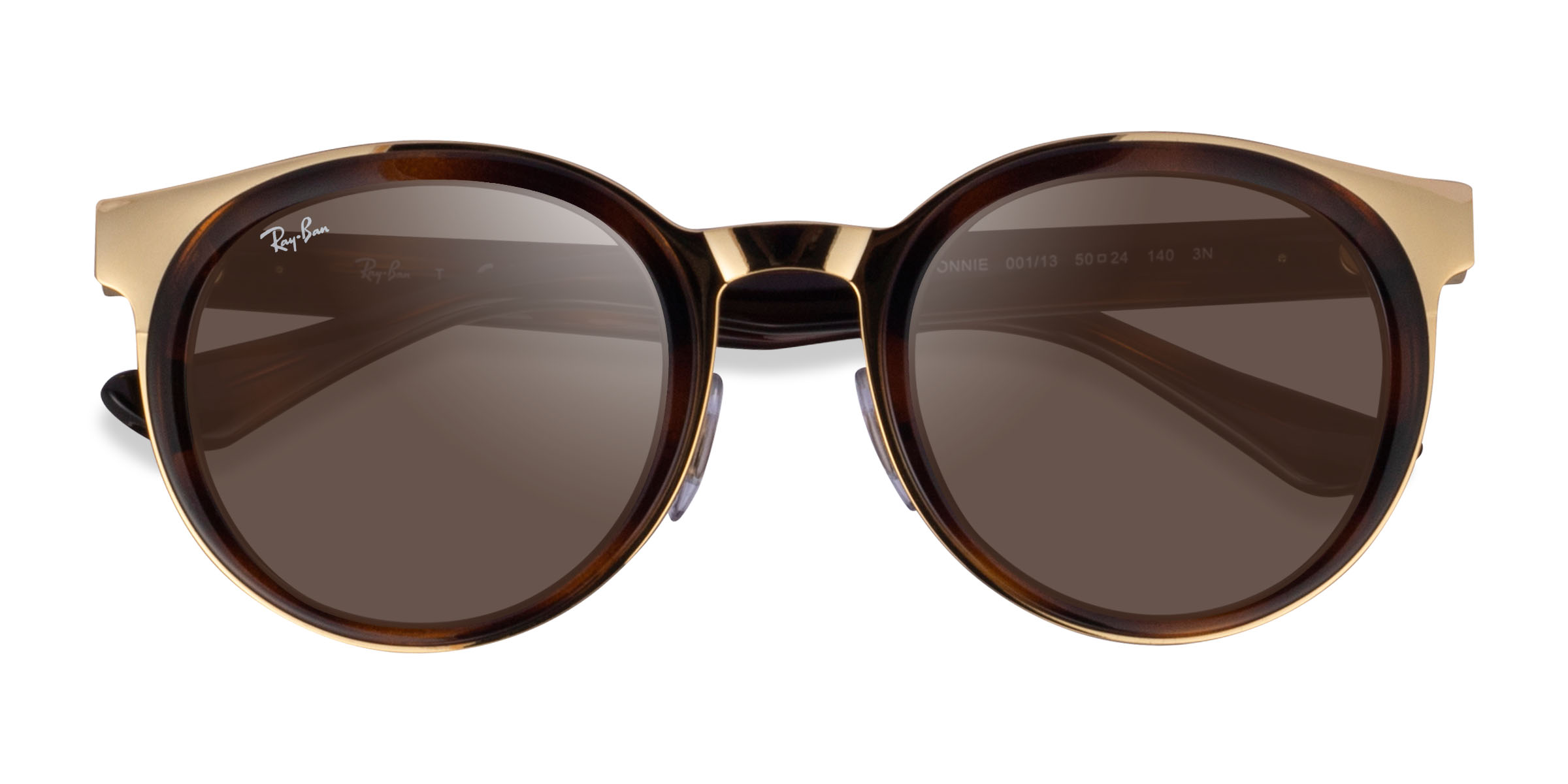 Tortoise Gold Ray-Ban RB3710 Bonnie -  Metal Sunglasses