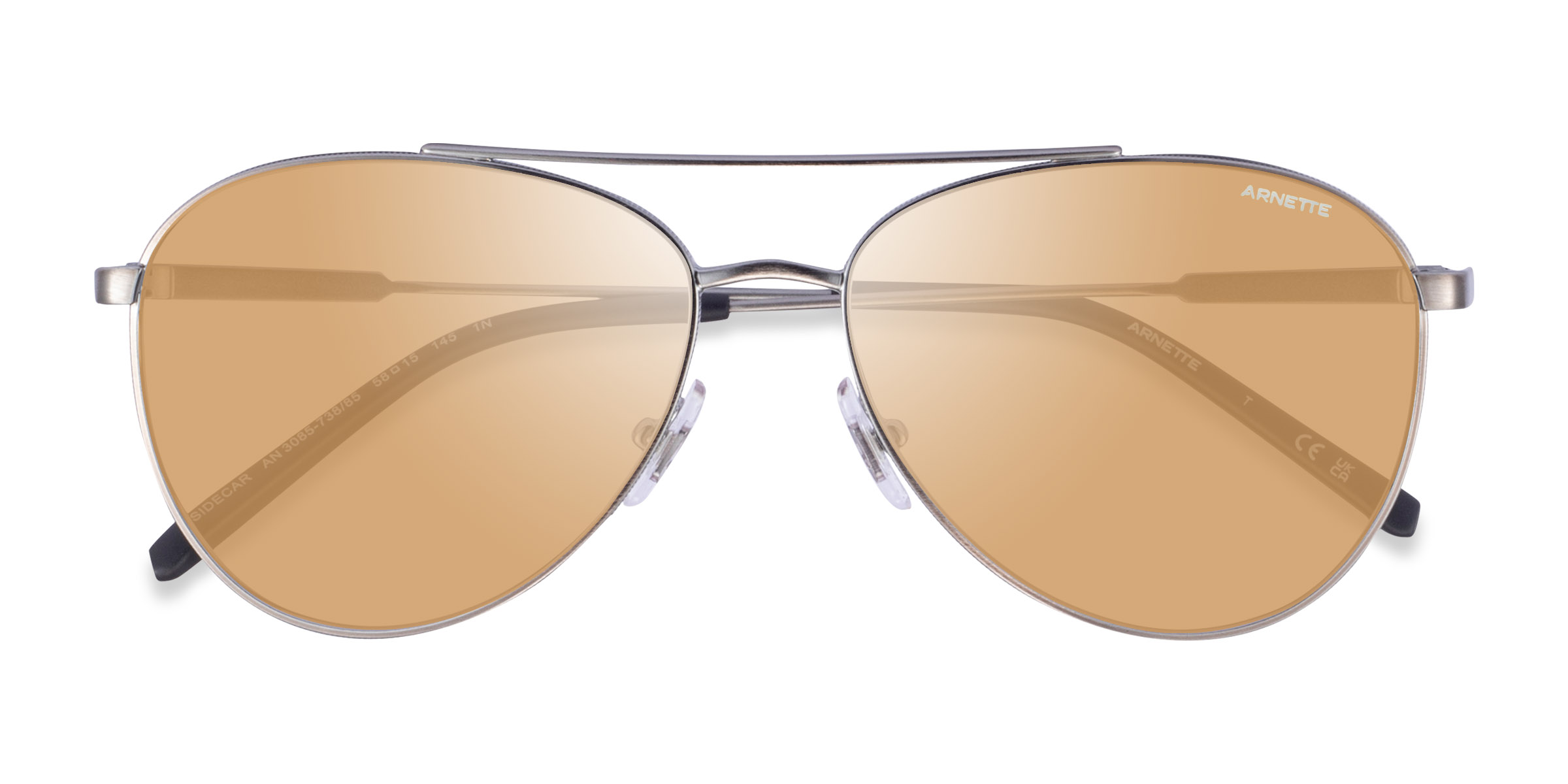 Silver Gunmetal ARNETTE Sidecar -  Métal Lunettes de soleil