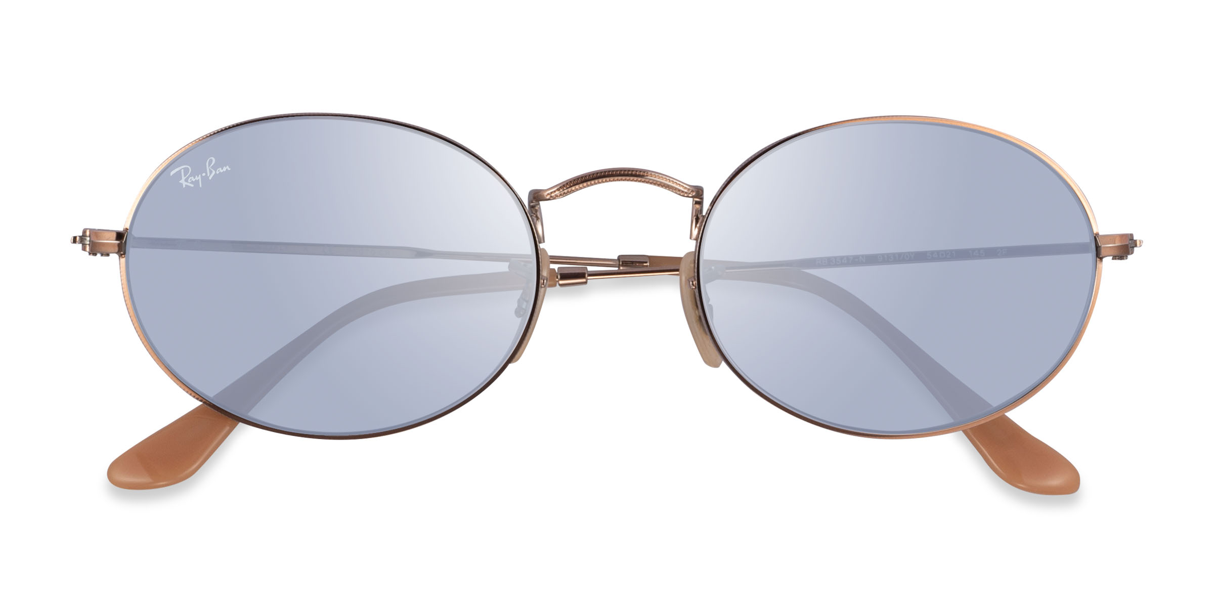 Or rose Ray-Ban RB3547N -  Métal Lunettes de soleil