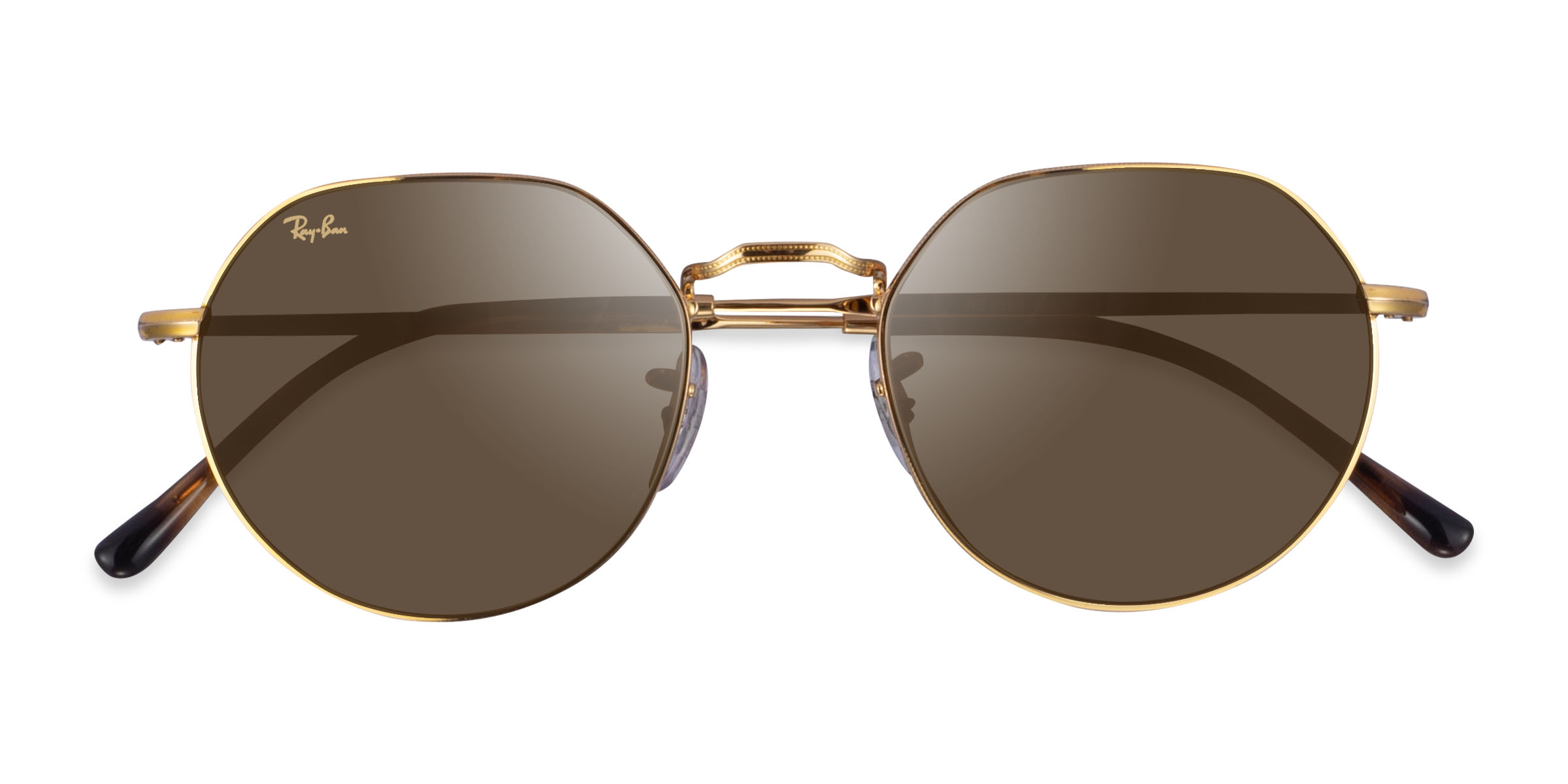 Shiny Gold Ray-Ban RB3565 Jack -  Metal Sunglasses