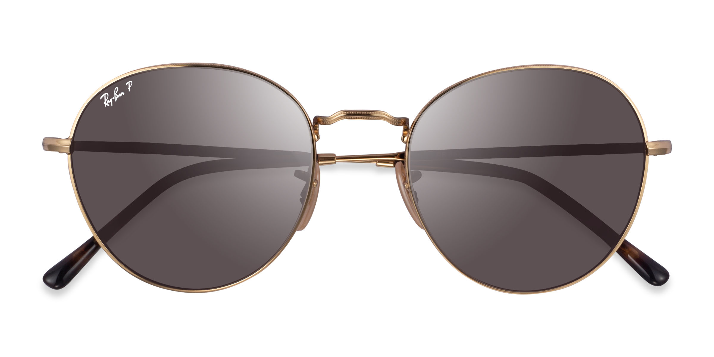 Shiny Gold Ray-Ban RB3582 David -  Métal Lunettes de soleil