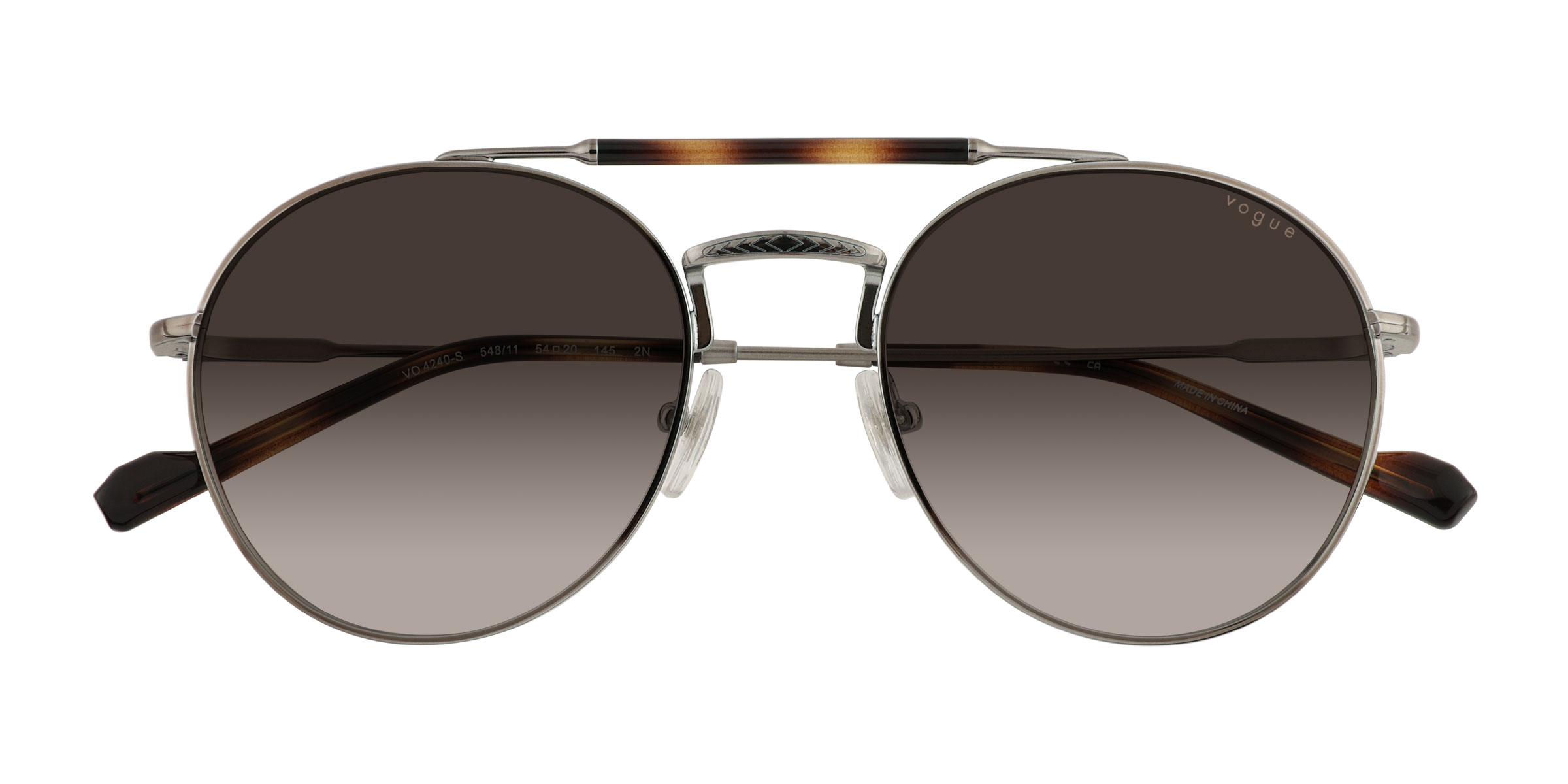 Silver Tortoise Vogue Eyewear VO4240S -  Métal Lunettes de soleil