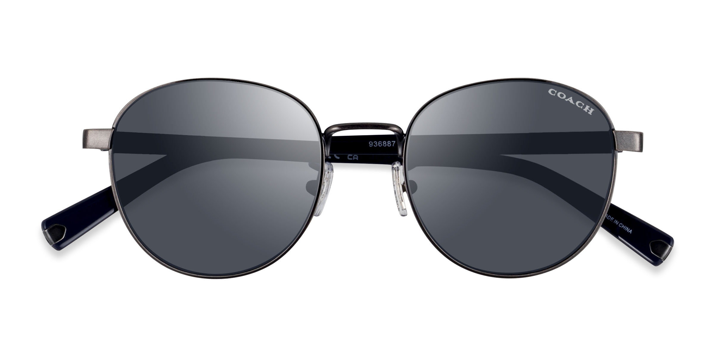 Antique Gunmetal Coach HC7131 C6195 -  Métal Lunettes de soleil