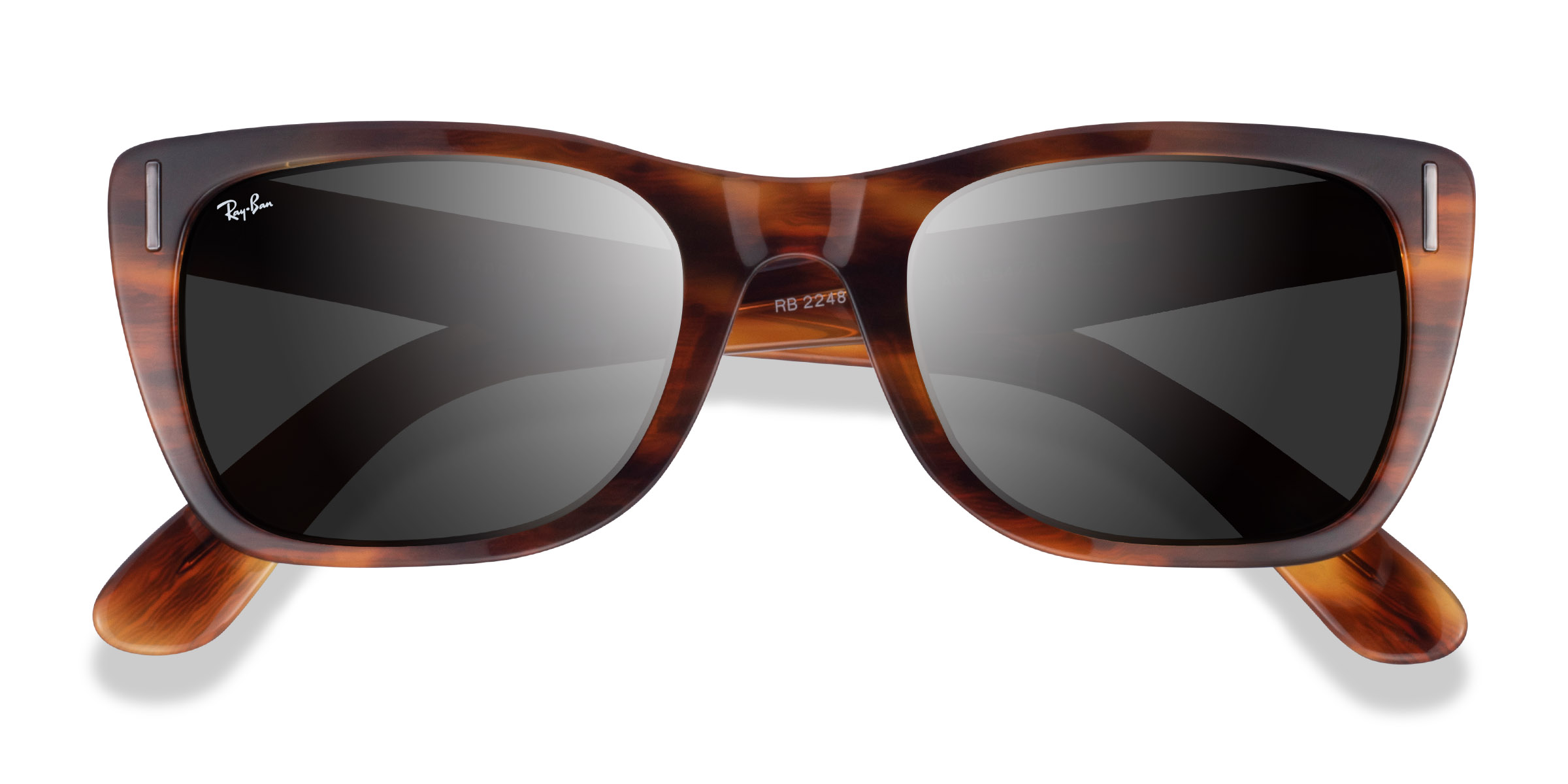 Striped Havana Ray-Ban Caribbean -  Acetate Sunglasses