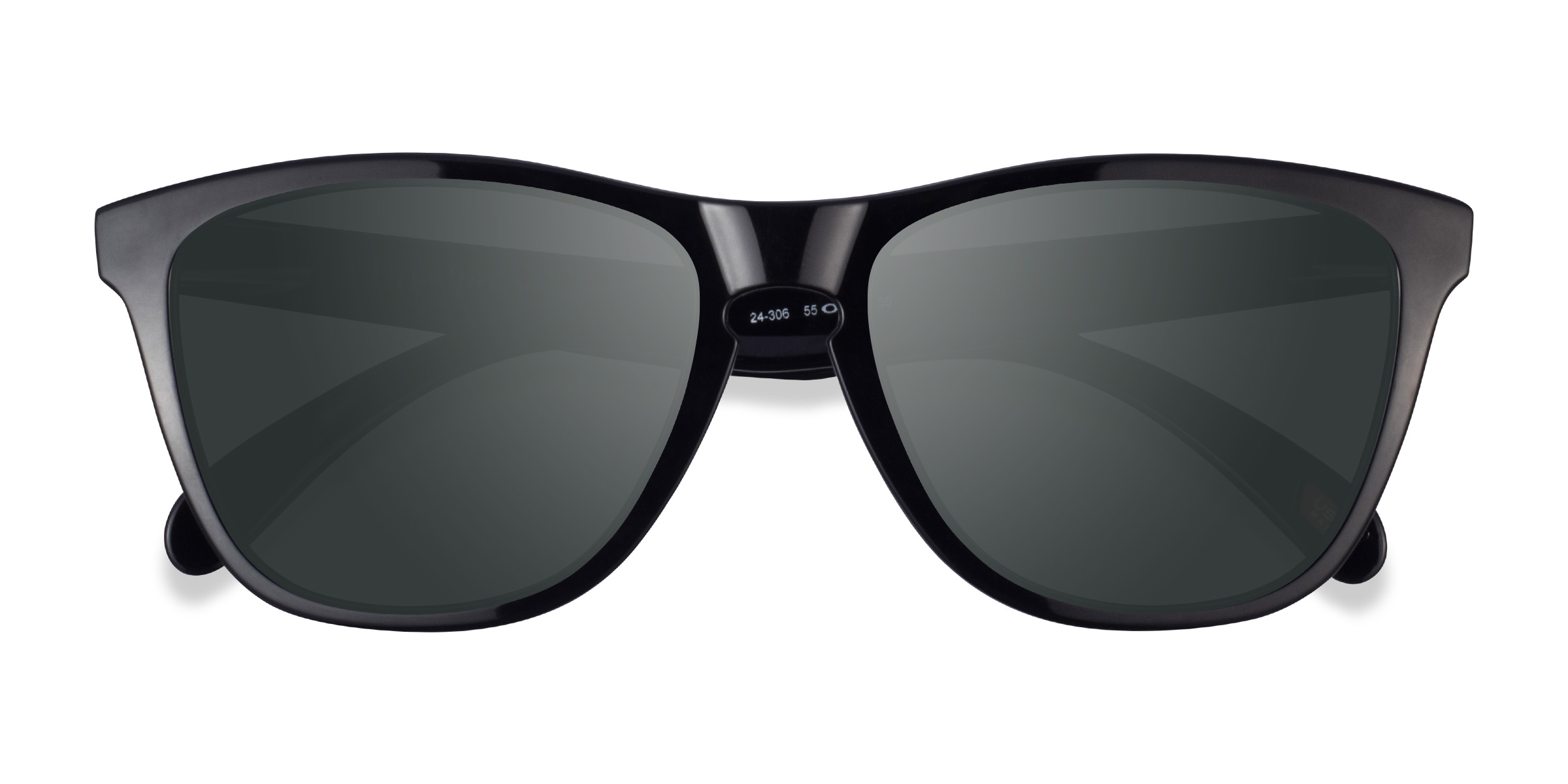 Polished Black Oakley Frogskins -  Plastic Sunglasses