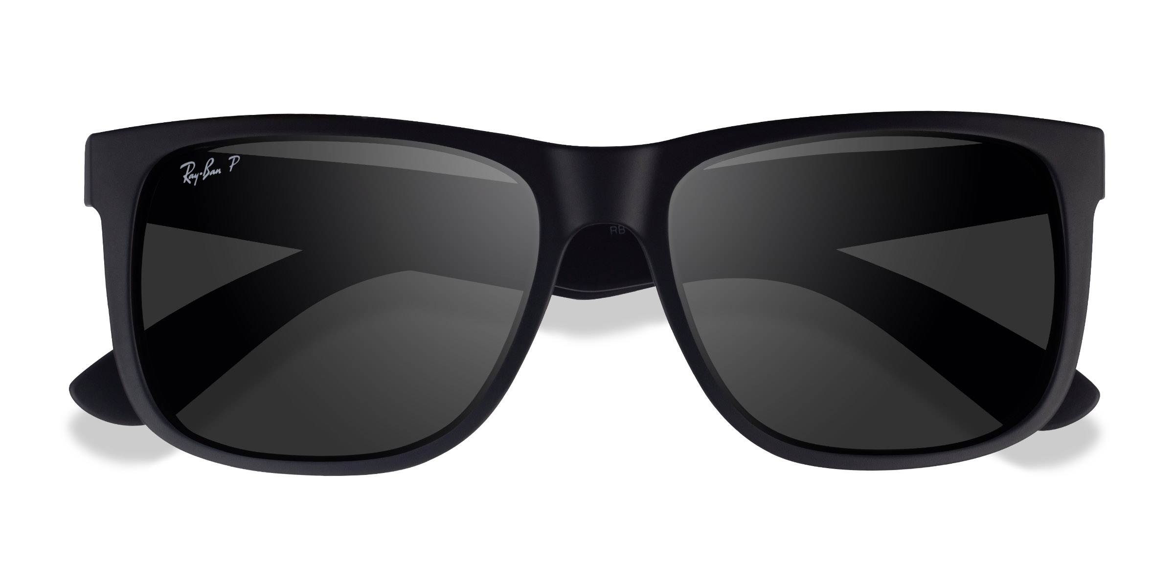 Noir Ray-Ban Justin -  Plastique Lunettes de soleil