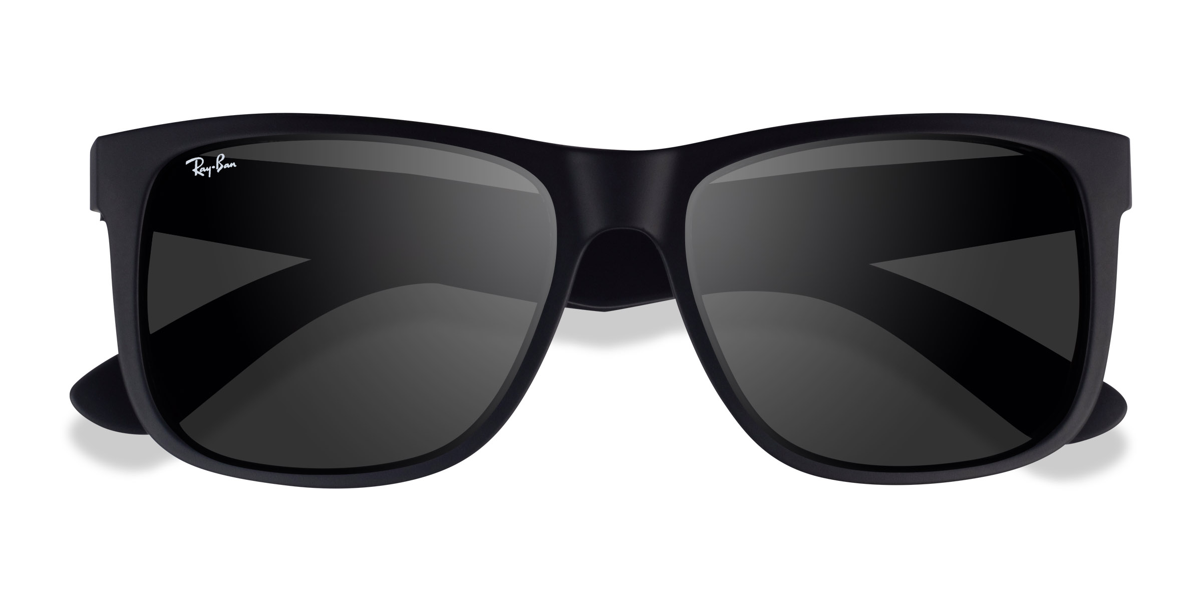 Matte Black Ray-Ban Justin -  Plastic Sunglasses