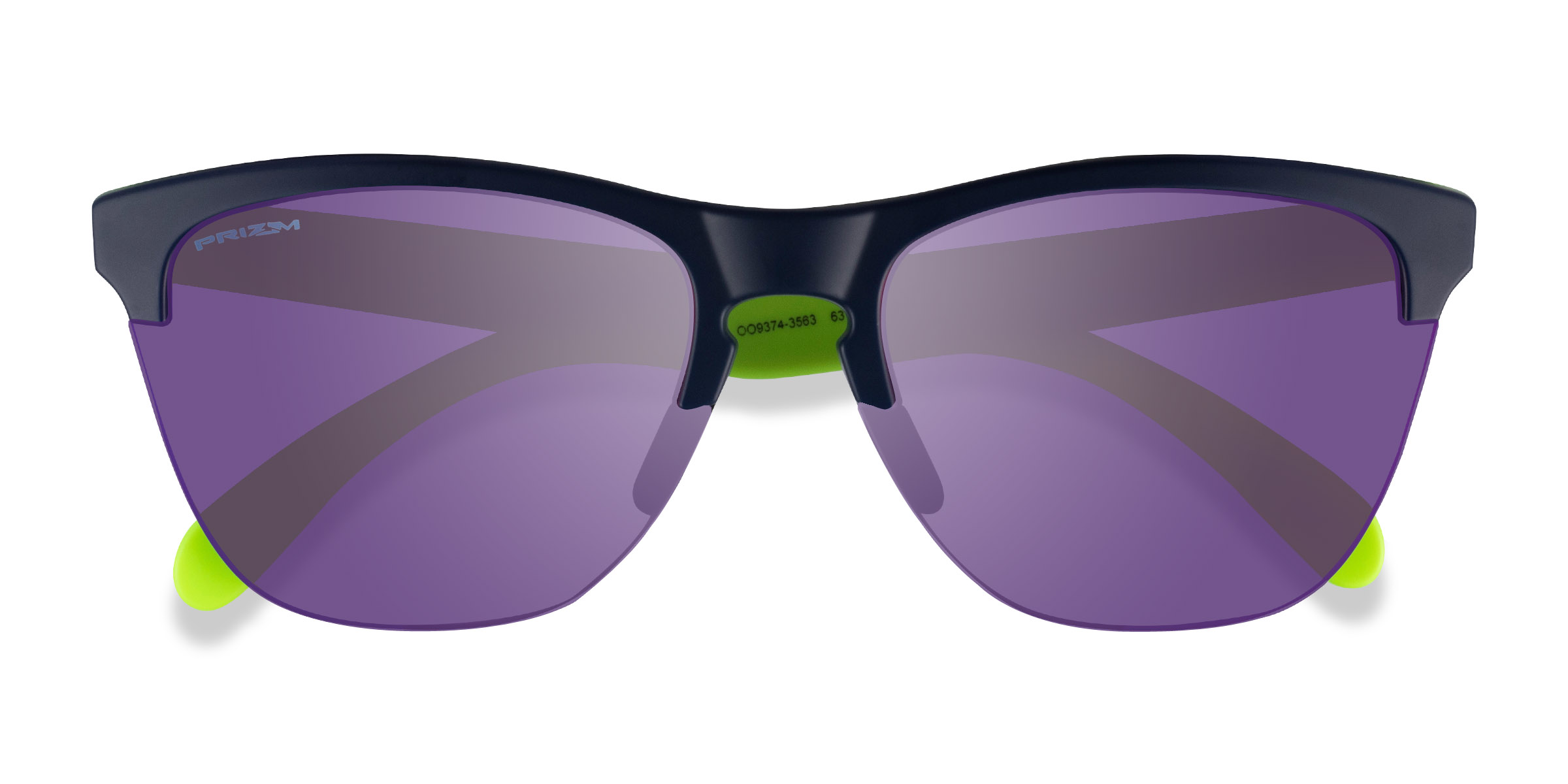 Bleu marine  Oakley Frogskins Lite -  Plastique Lunettes de soleil